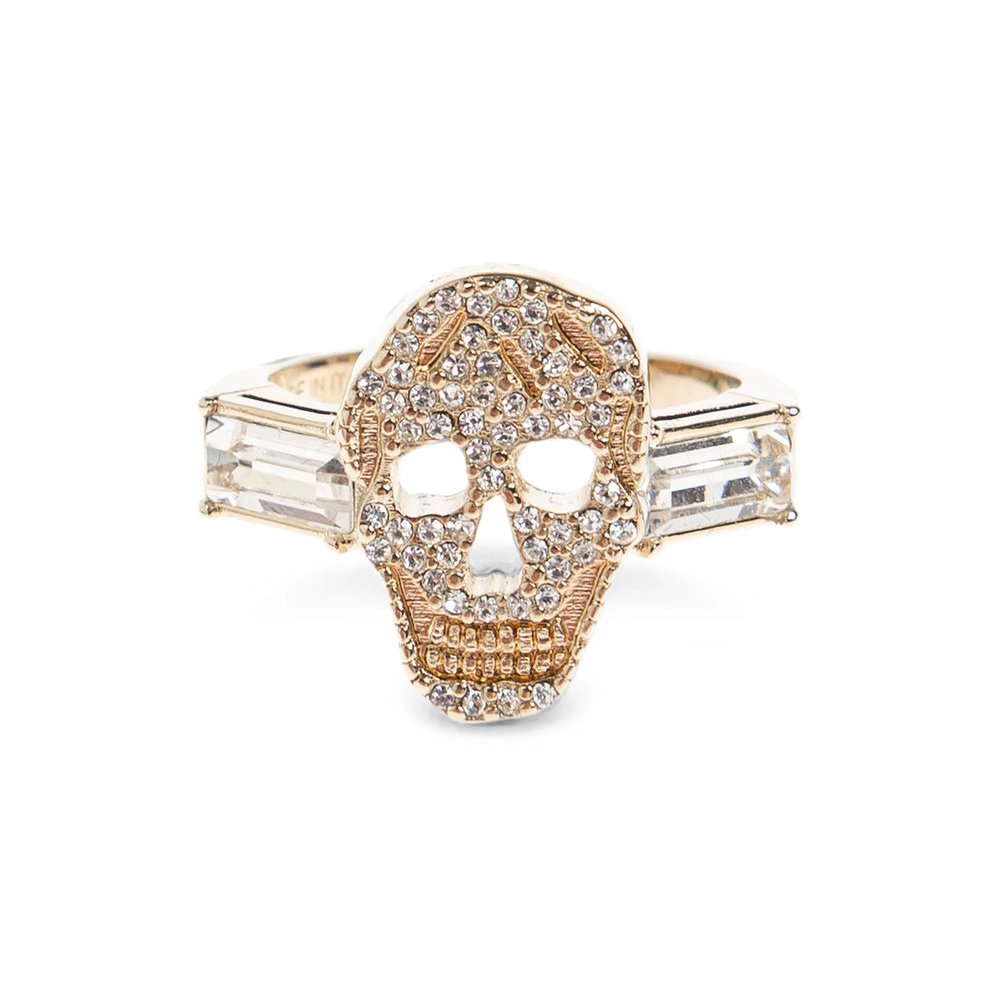 Alexander McQueen Skull-Embellished Brass Ring — Gold by Alexander McQueen