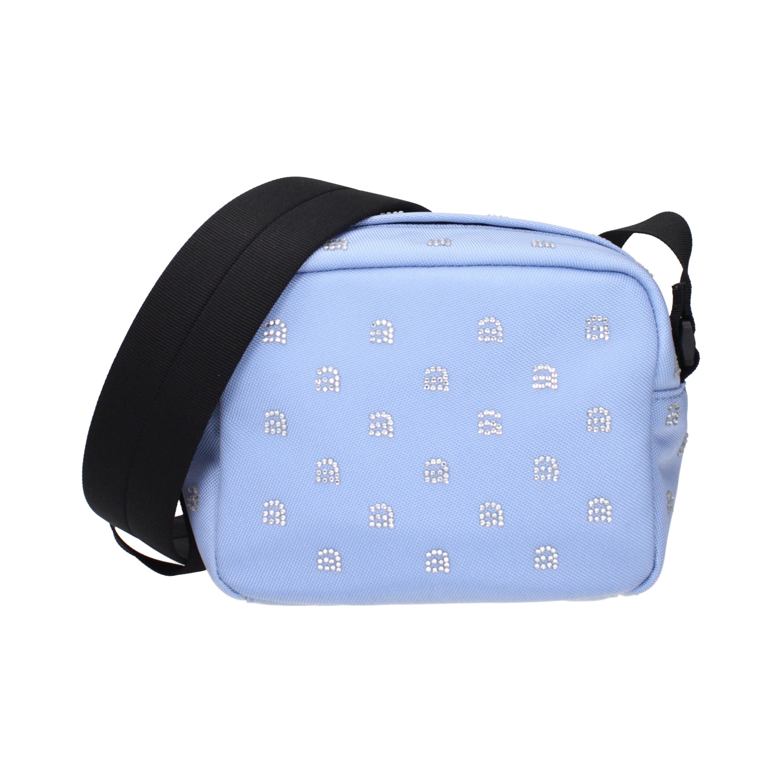 Alexander Wang Rhinestone-Embellished Fabric Crossbody Bag — Blue by Alexander Wang