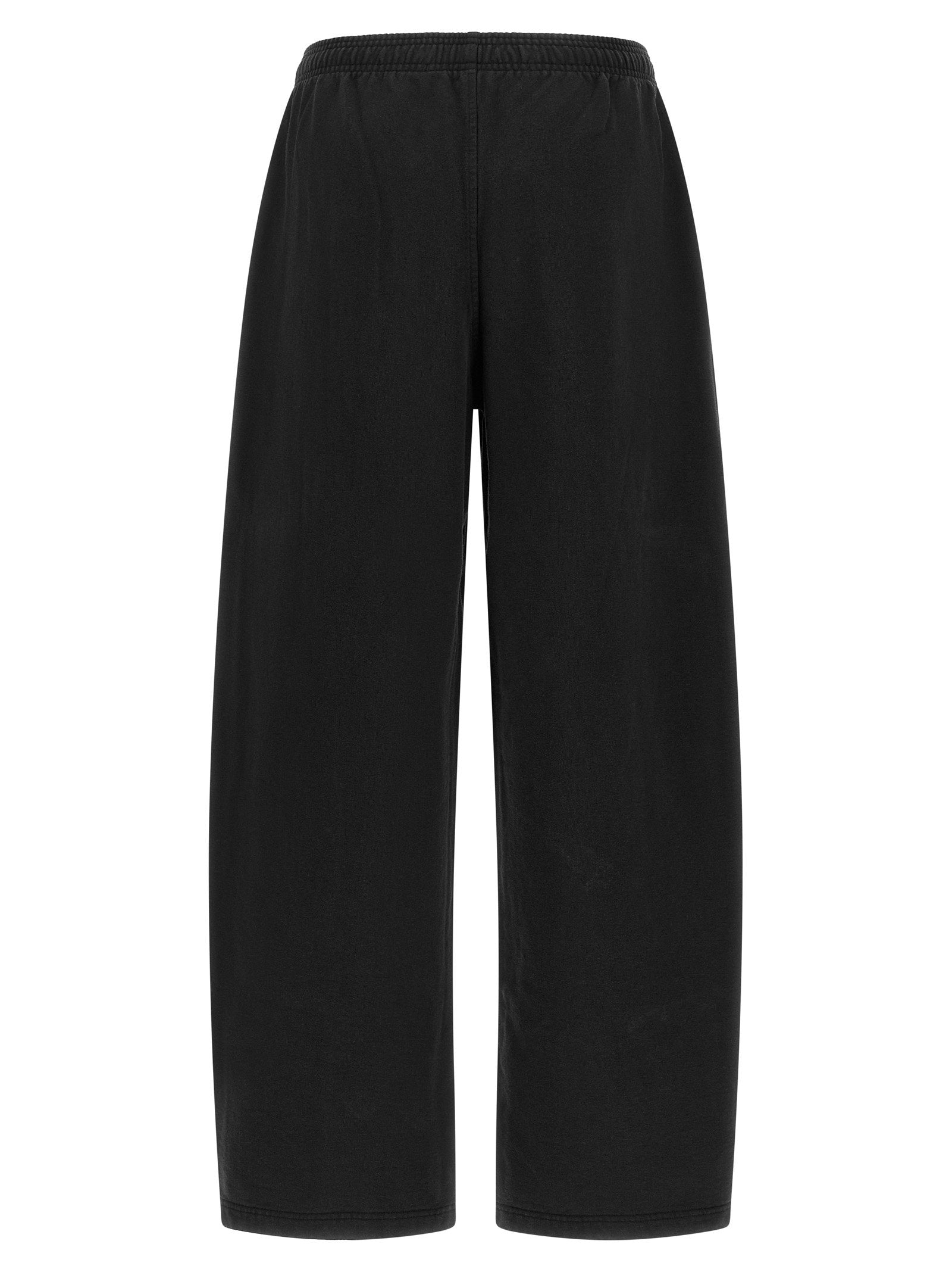 Alexander Wang Logo-Print Cotton Joggers — Black, view 2