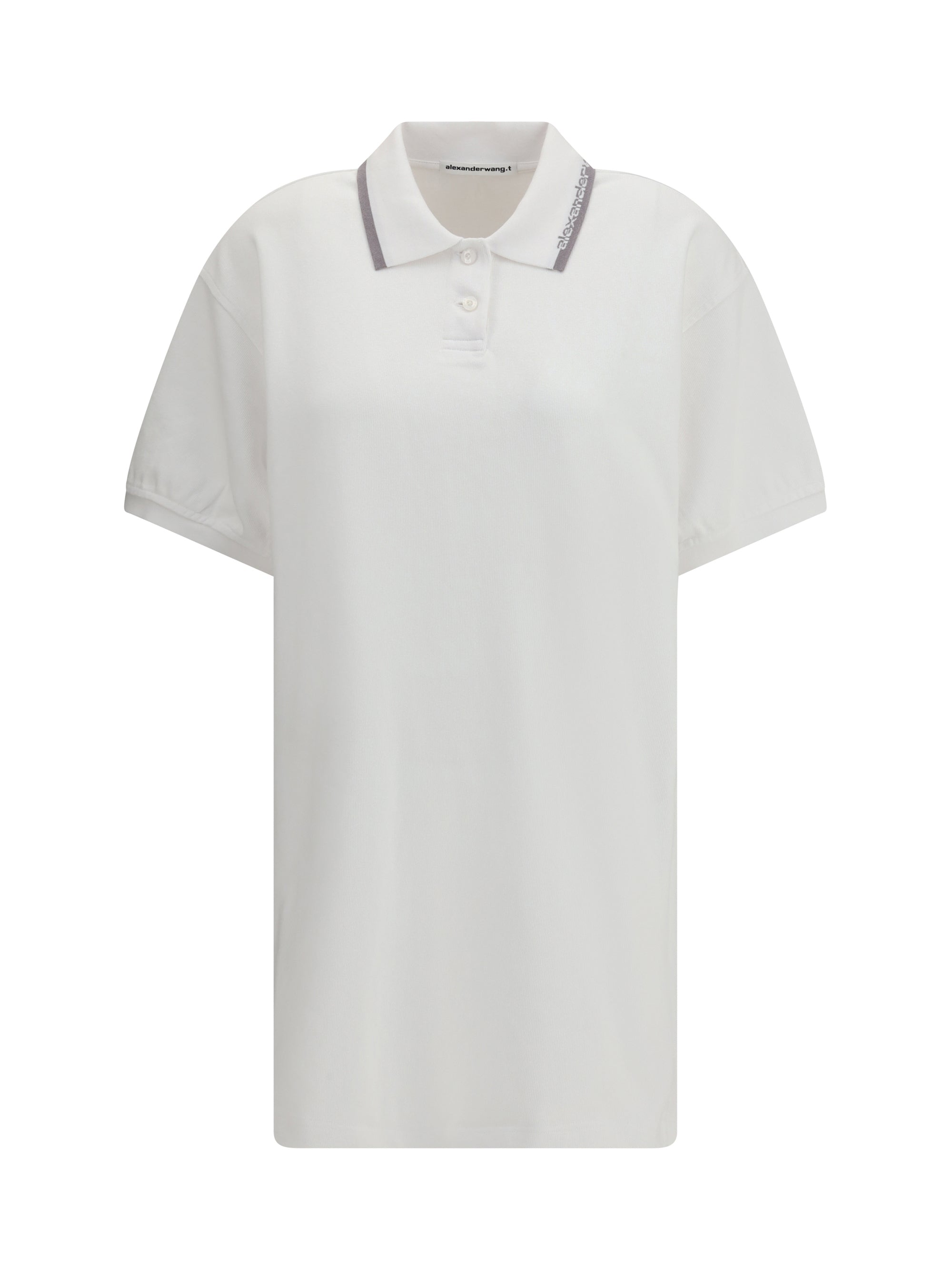 Alexander Wang Cotton Polo Polo Dress — White by Alexander Wang