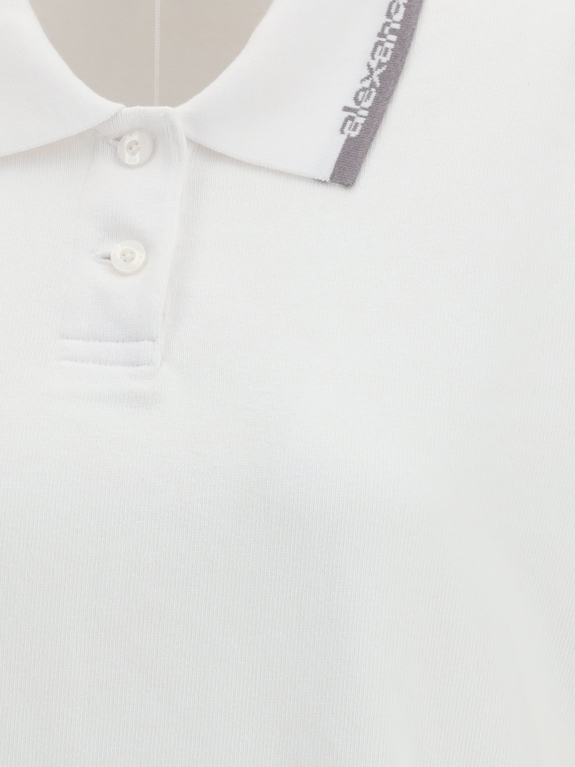 Alexander Wang Cotton Polo Polo Dress — White, view 3