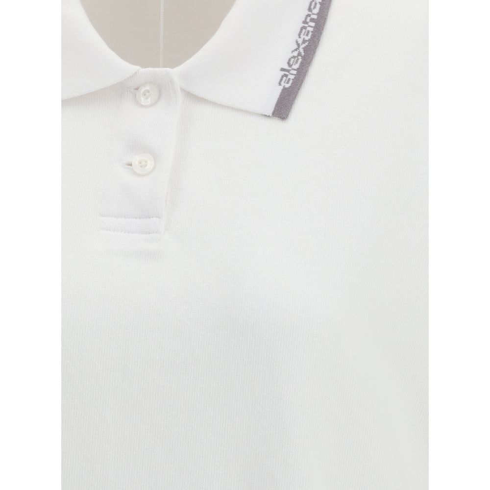 Alexander Wang Cotton Polo Dress Polo Dress — White, view 3