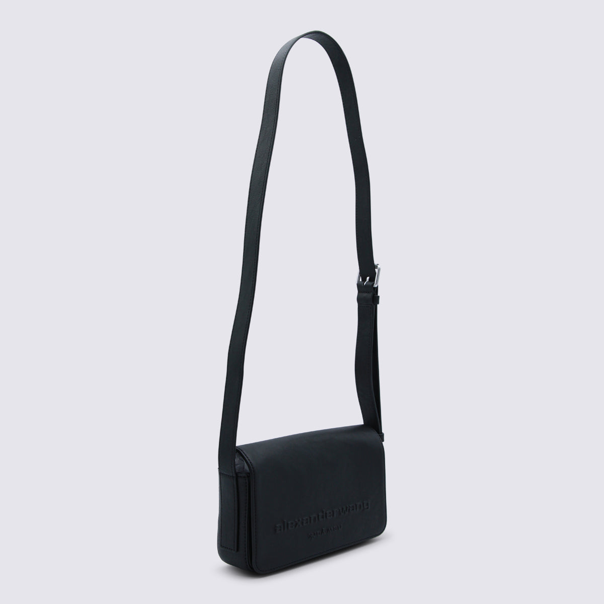 Alexander Wang Leather Shoulder Shoulder Bag — Black, view 2