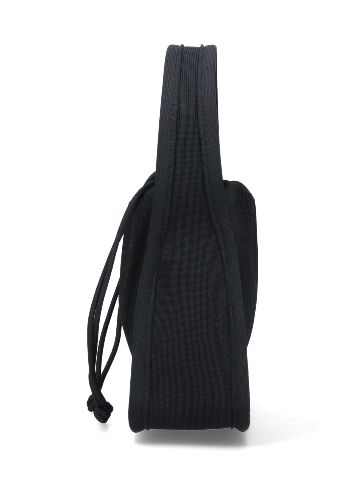 Alexander Wang Ribbed-Knit Structured Top Handle Bag — Black, view 5