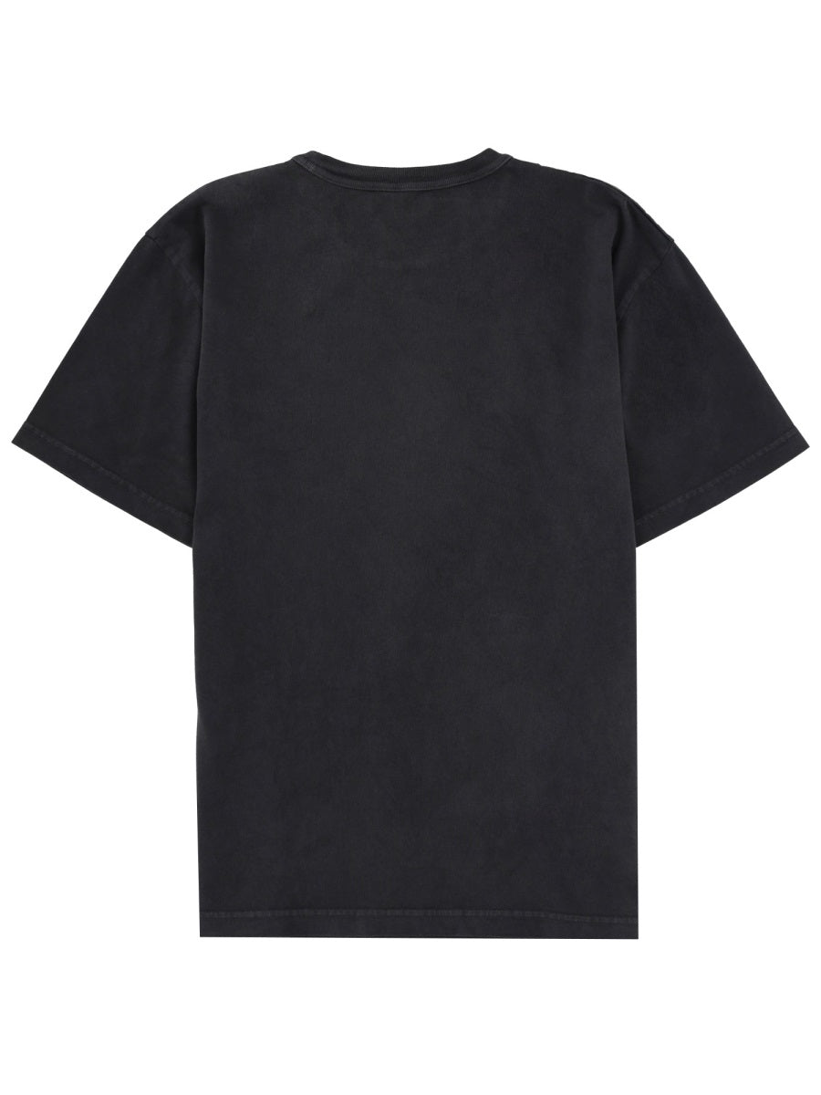 Alexanderwang.T Logo Cotton T-Shirt — Black, view 2