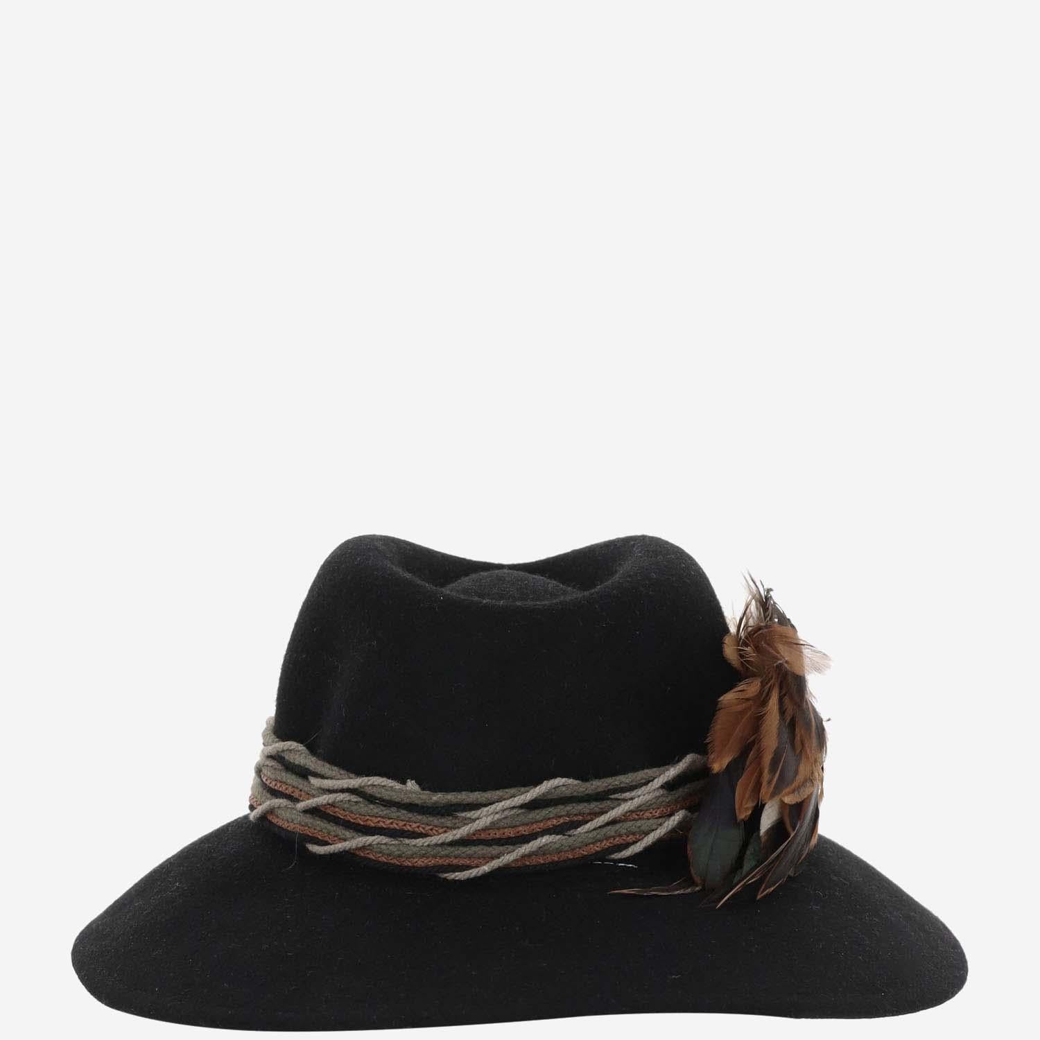 Alexia Alvarez De Toledo BACKXL Wool with Rope Trim Winter Hat — Black, view 2