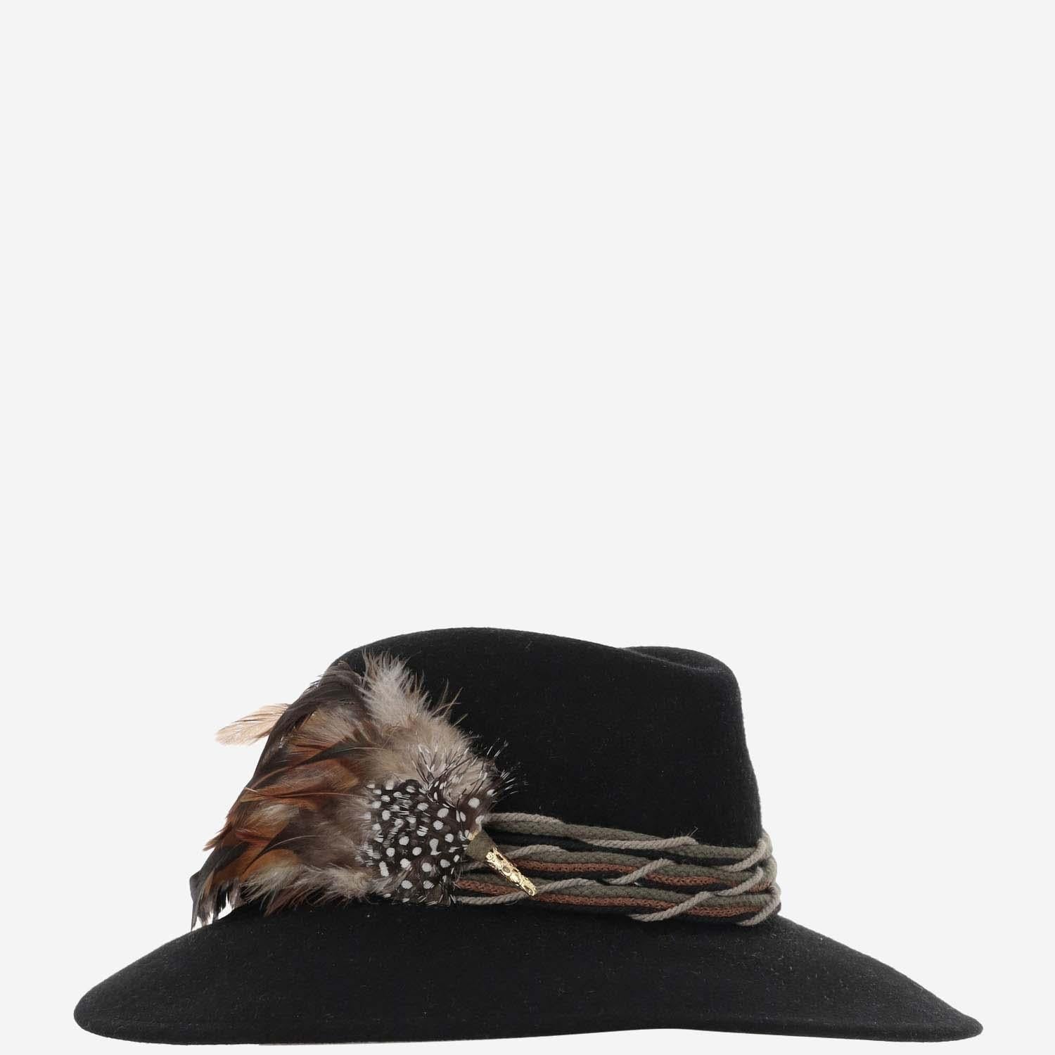Alexia Alvarez De Toledo BACKXL Wool with Rope Trim Winter Hat — Black, view 4