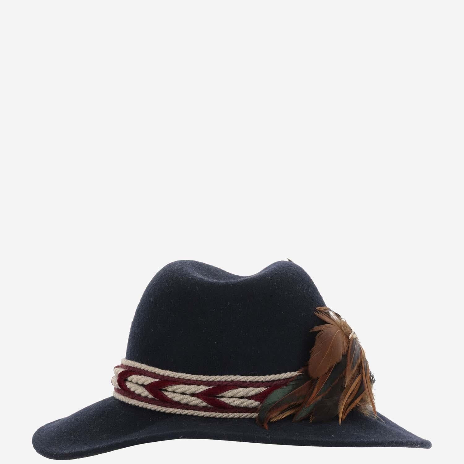 Alexia Alvarez De Toledo BLUEMARINEFEDORA Fedora — Navy, view 4