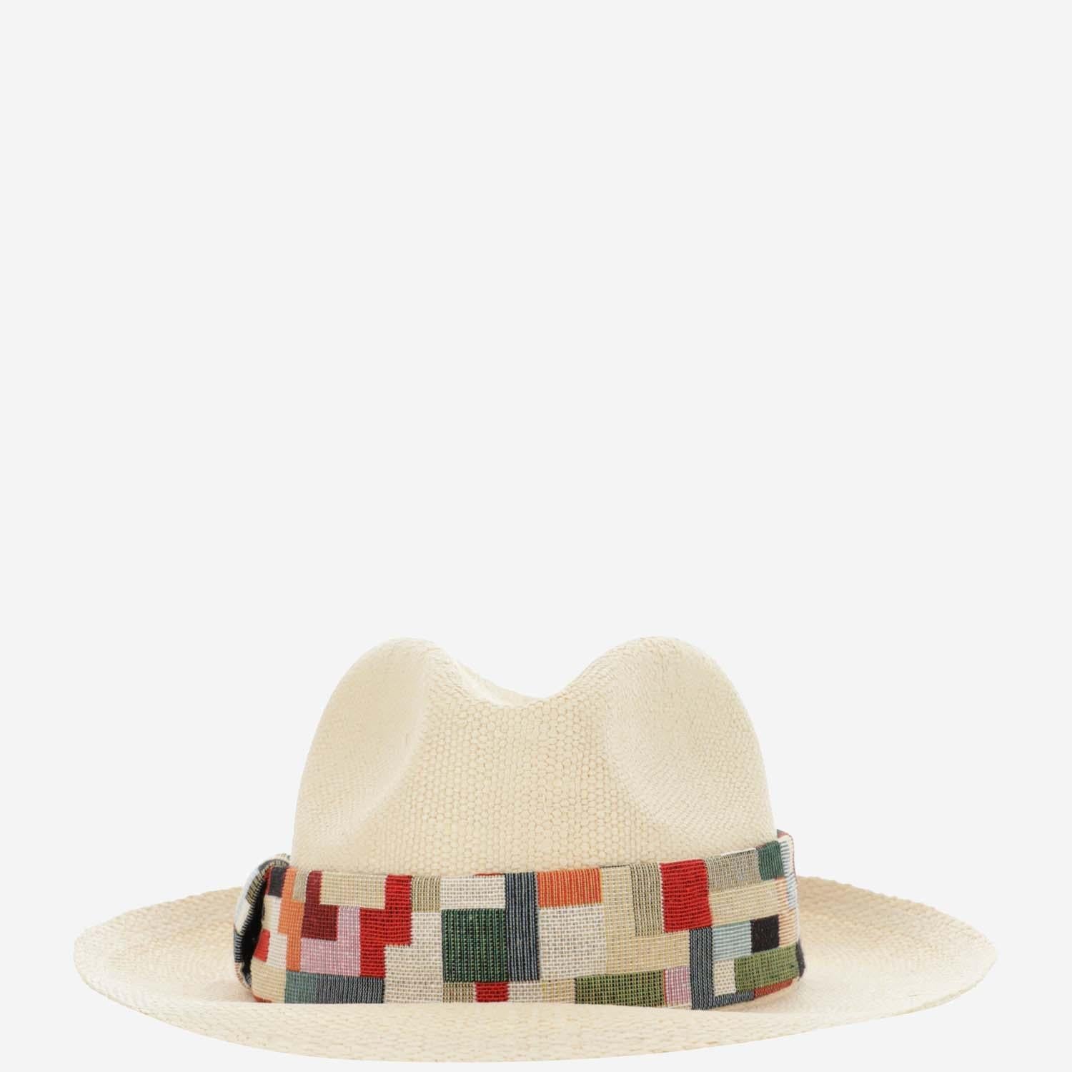 Alexia Alvarez De Toledo Panama Hat — White, view 2