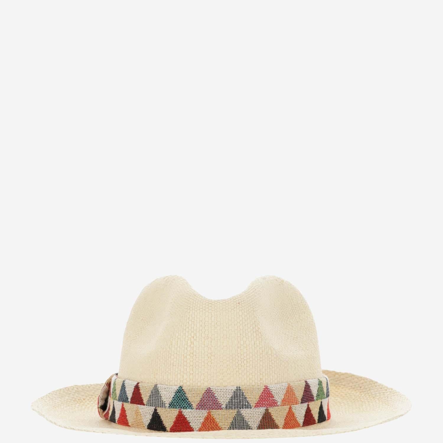 Alexia Alvarez De Toledo YUTEAMEDIDACONCINTA Panama Hat — White, view 3