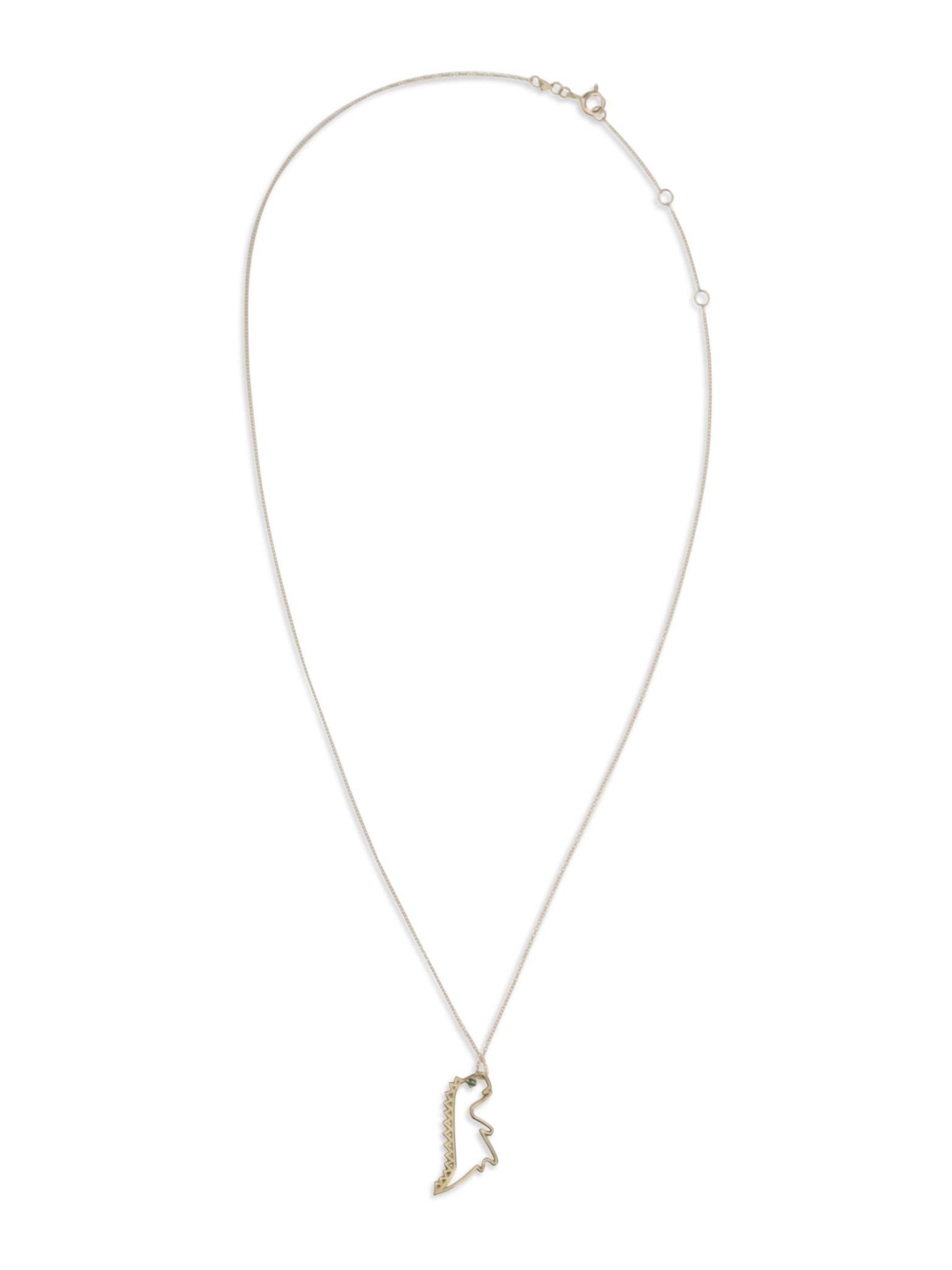 Aliita Dino Esmeralda Necklace — Gold, view 2