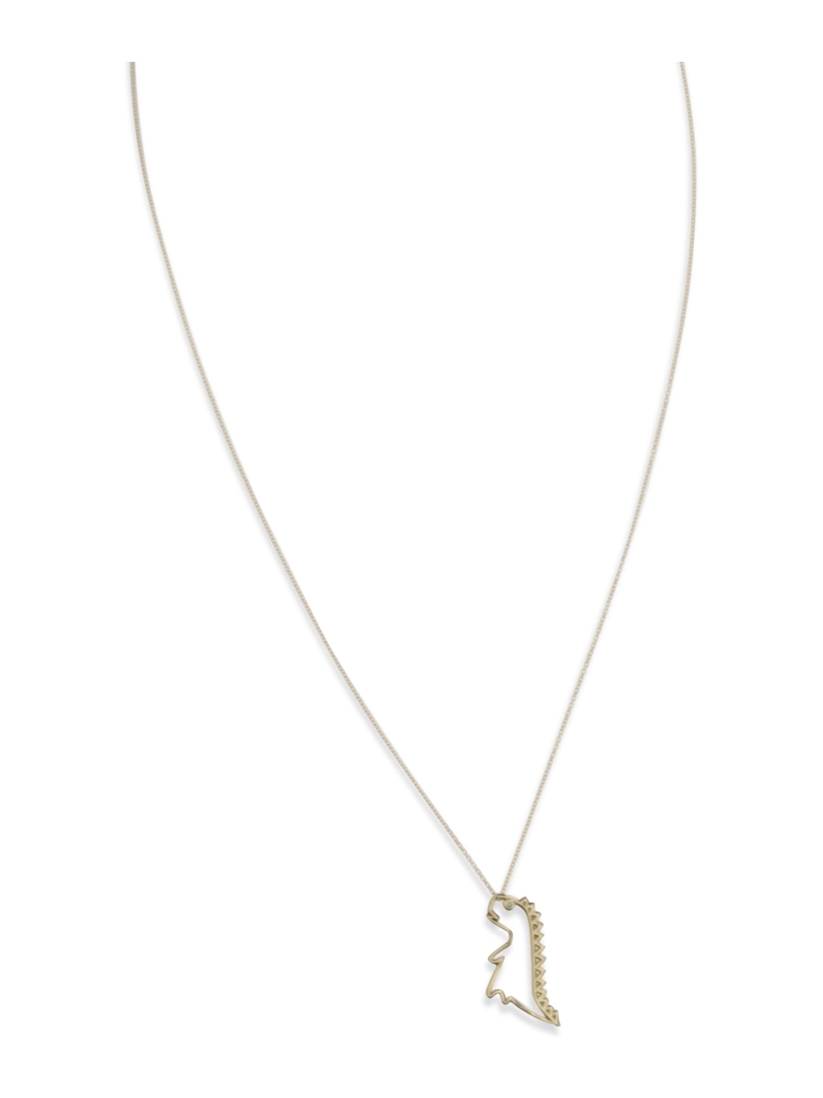 Aliita Dino Esmeralda Necklace — Gold, view 3