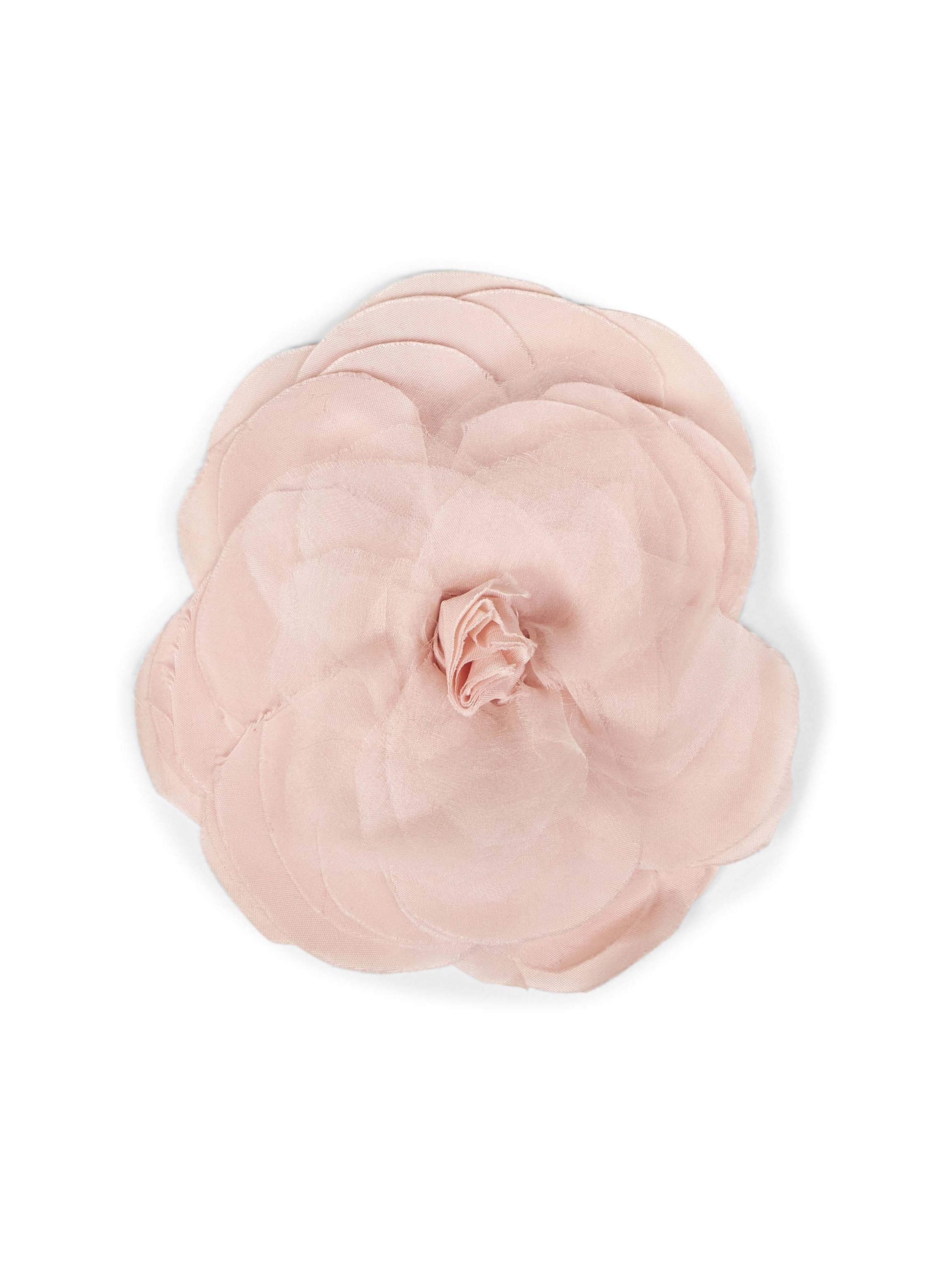 Alina Floral Viscose & Organza Brooch — Pink by Alina