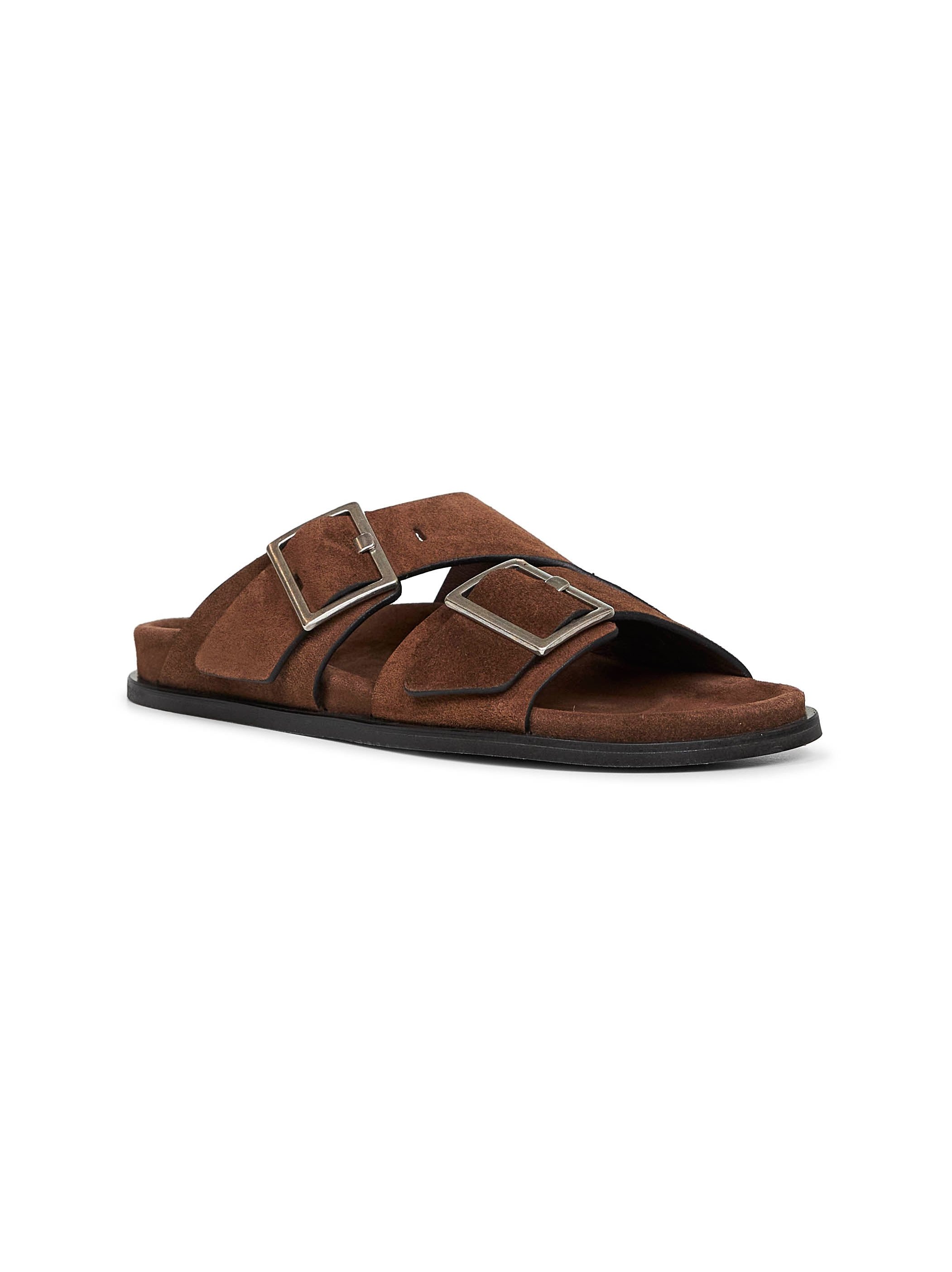 Alohas Alba Sandals — Brown, view 2