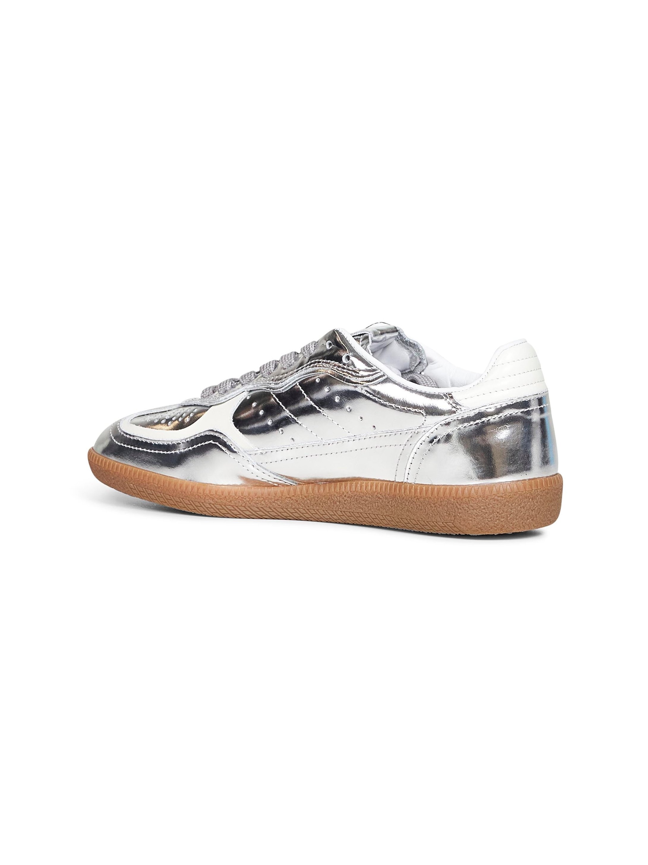 Alohas Recycled Leather Sneaker — Silver, view 3
