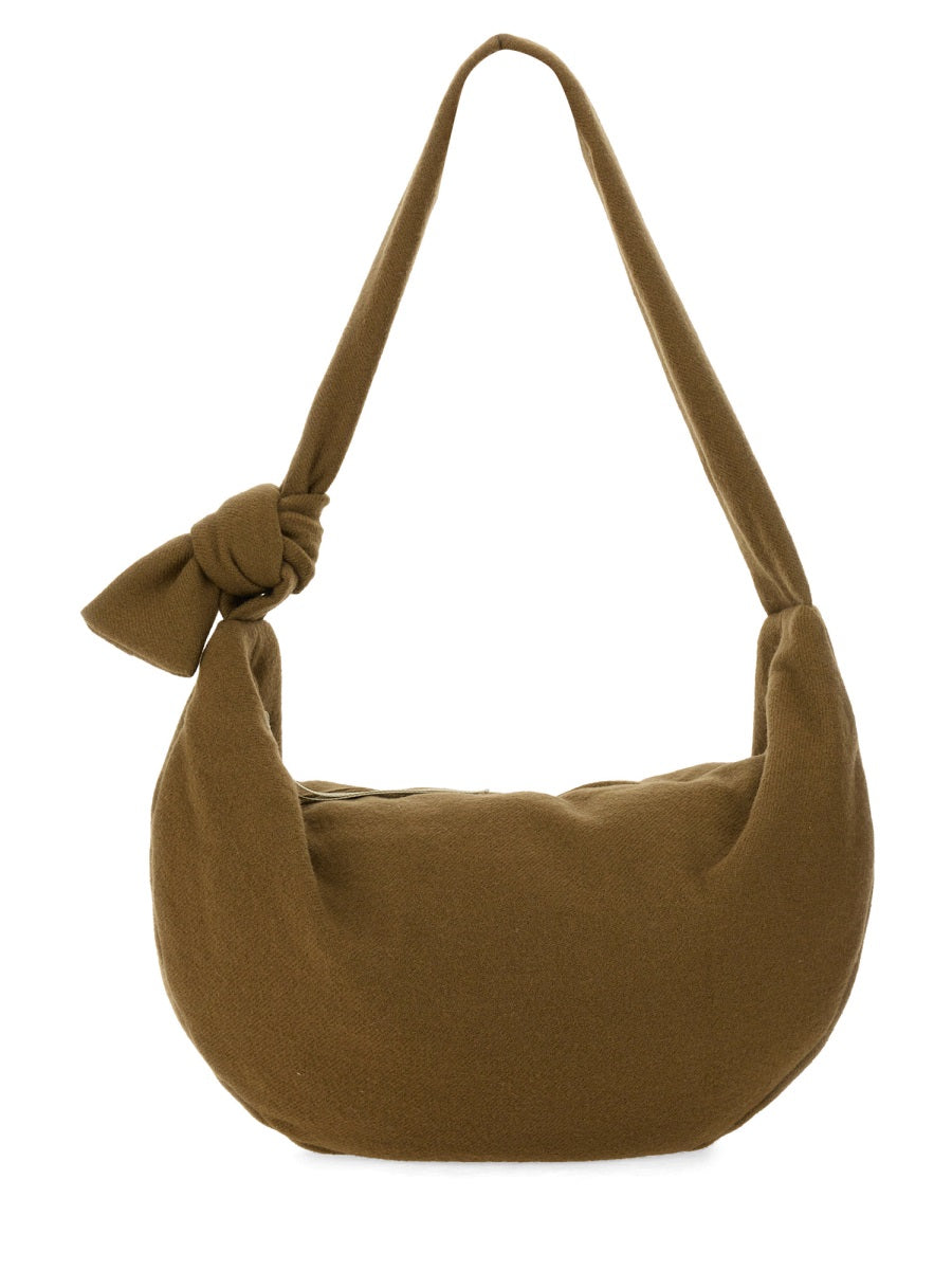 Alysi Wool Knot Shoulder Bag — Green, view 2