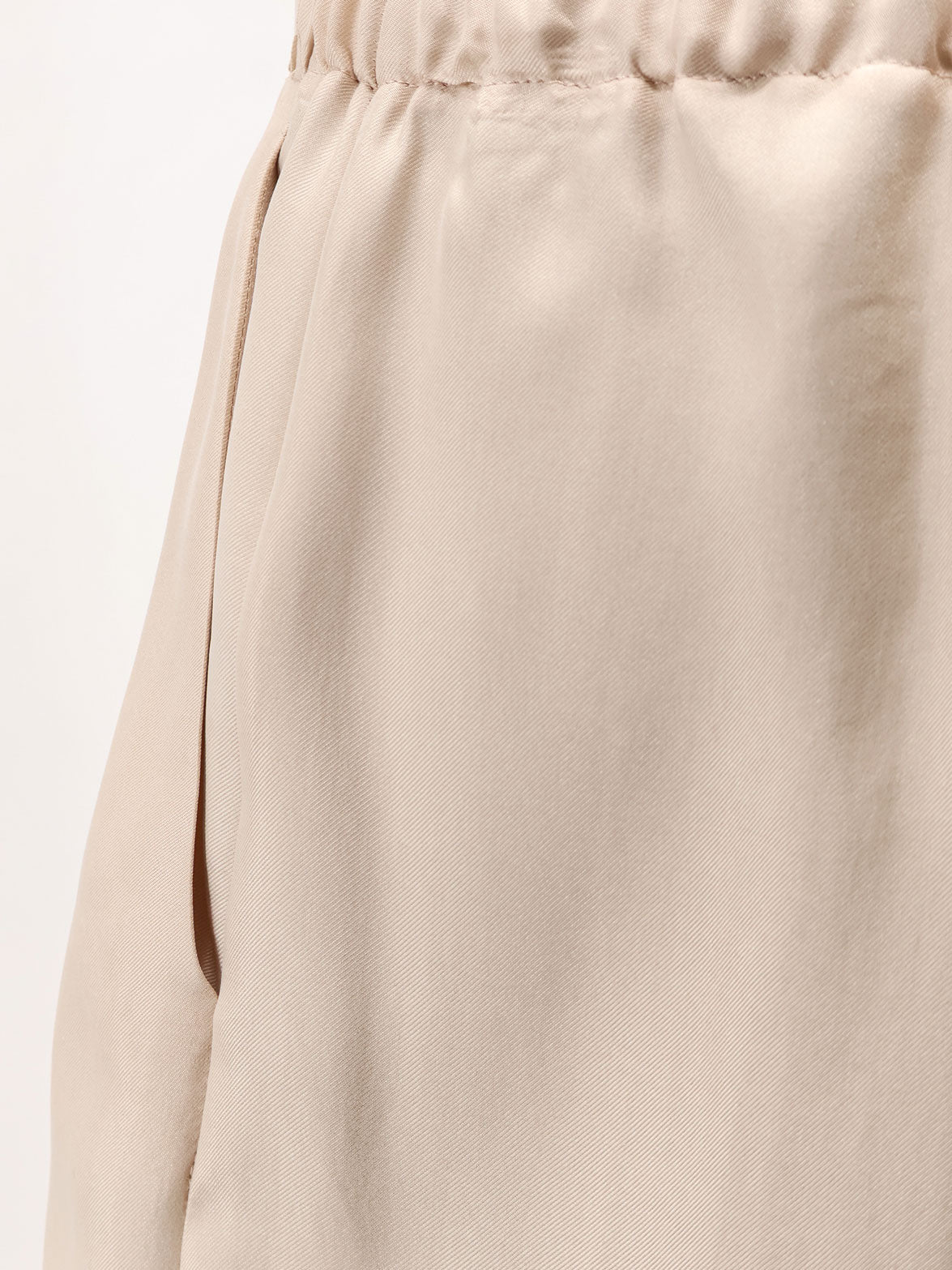 Alysi Silk Trousers — Beige, view 3