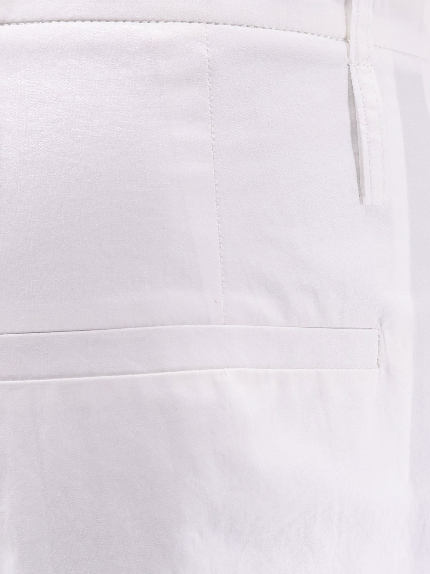 Alysi Wide-Leg Cotton Trousers — White, view 2