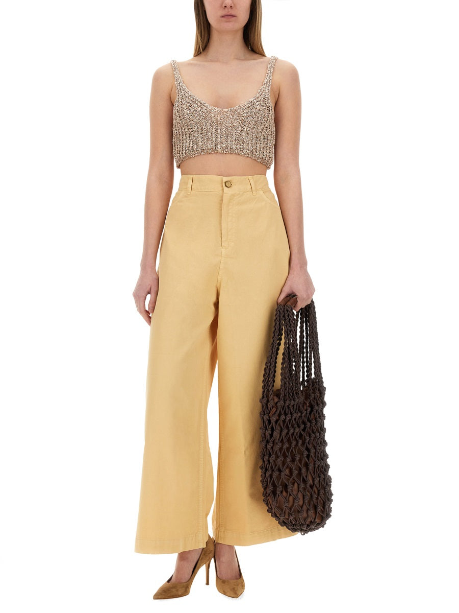 Alysi Superflare Sporty Trousers — Yellow, view 3