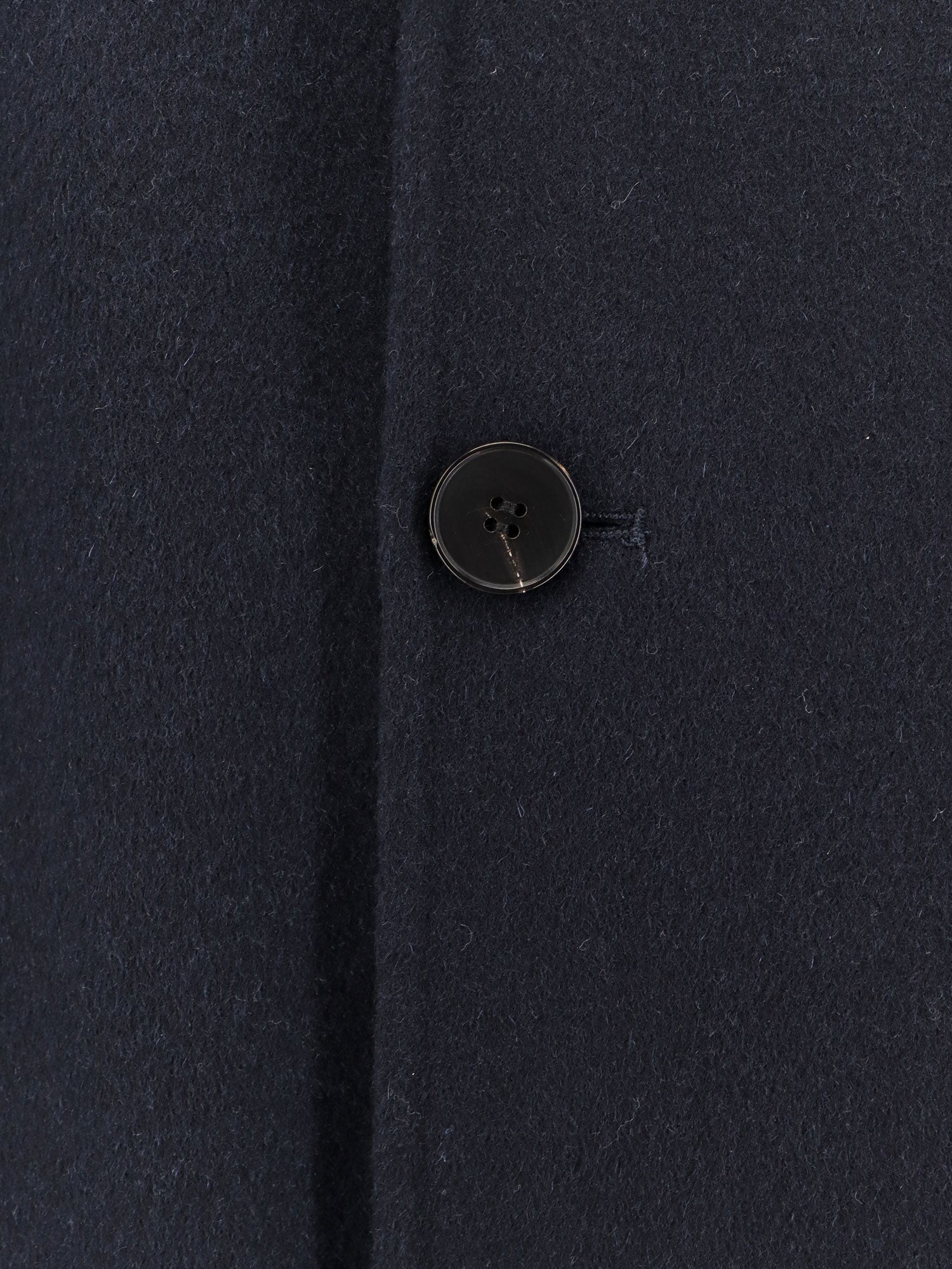 AmaráNto Wool and Cashmere Blend Coat — Navy, view 3