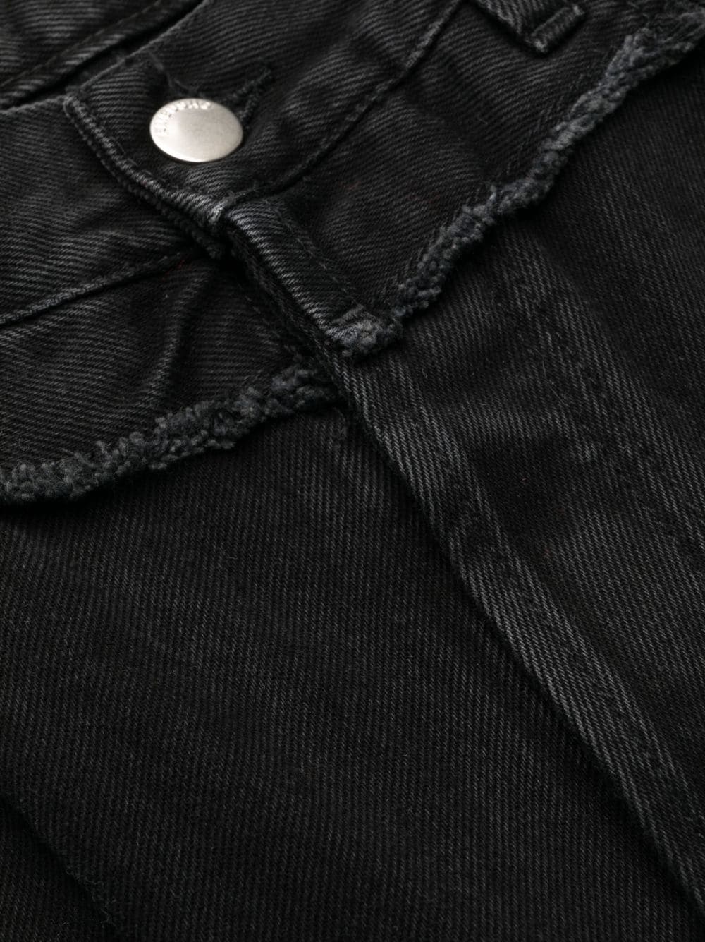 Ambush Frayed-Trim Loose Jeans — Black, view 3