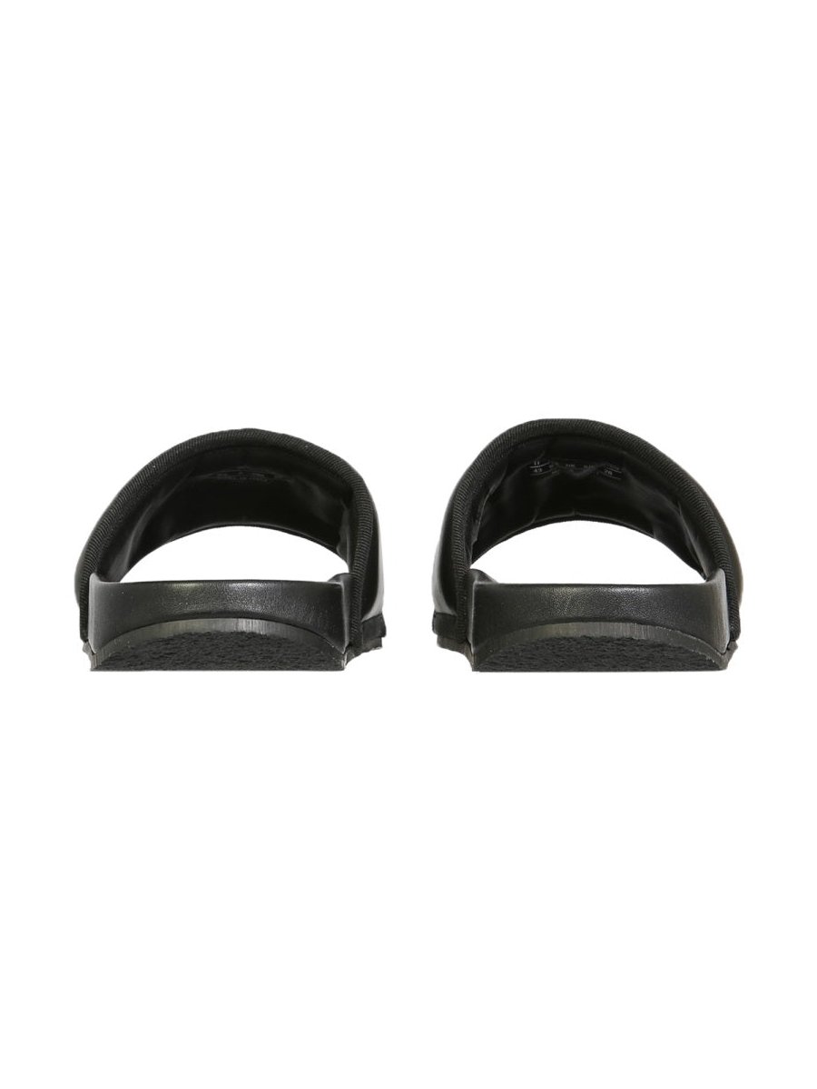 Ambush Leather Slide Sandals — Black, view 3