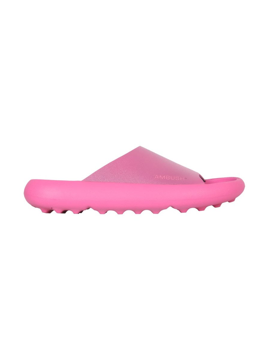 Ambush Rubber Slide Slide Sandals — Pink by Ambush