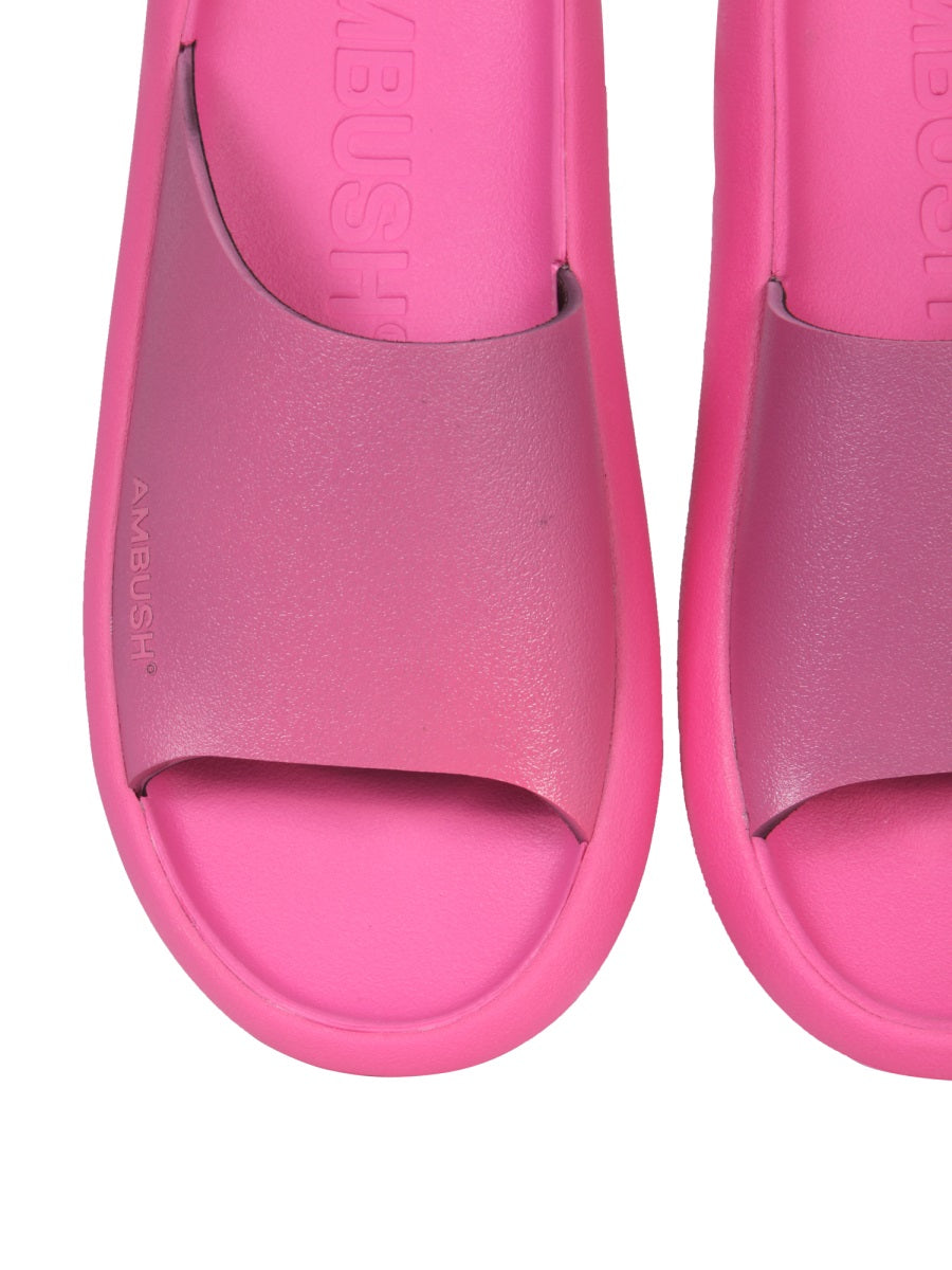 Ambush Rubber Slide Slide Sandals — Pink, view 4