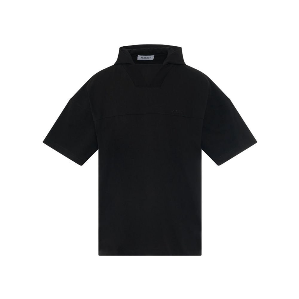Ambush Cotton Drawstring Hood Sweatshirt — Black by Ambush