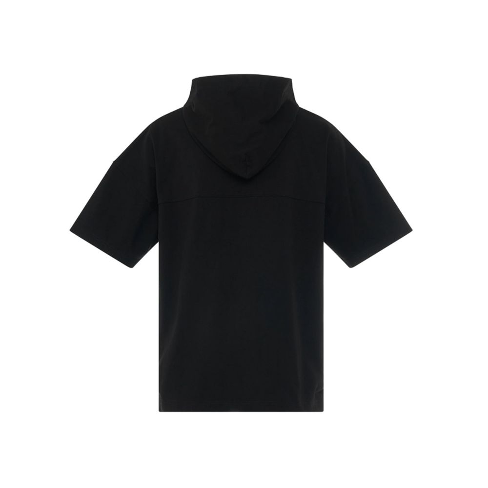 Ambush Cotton Drawstring Hood Sweatshirt — Black, view 2