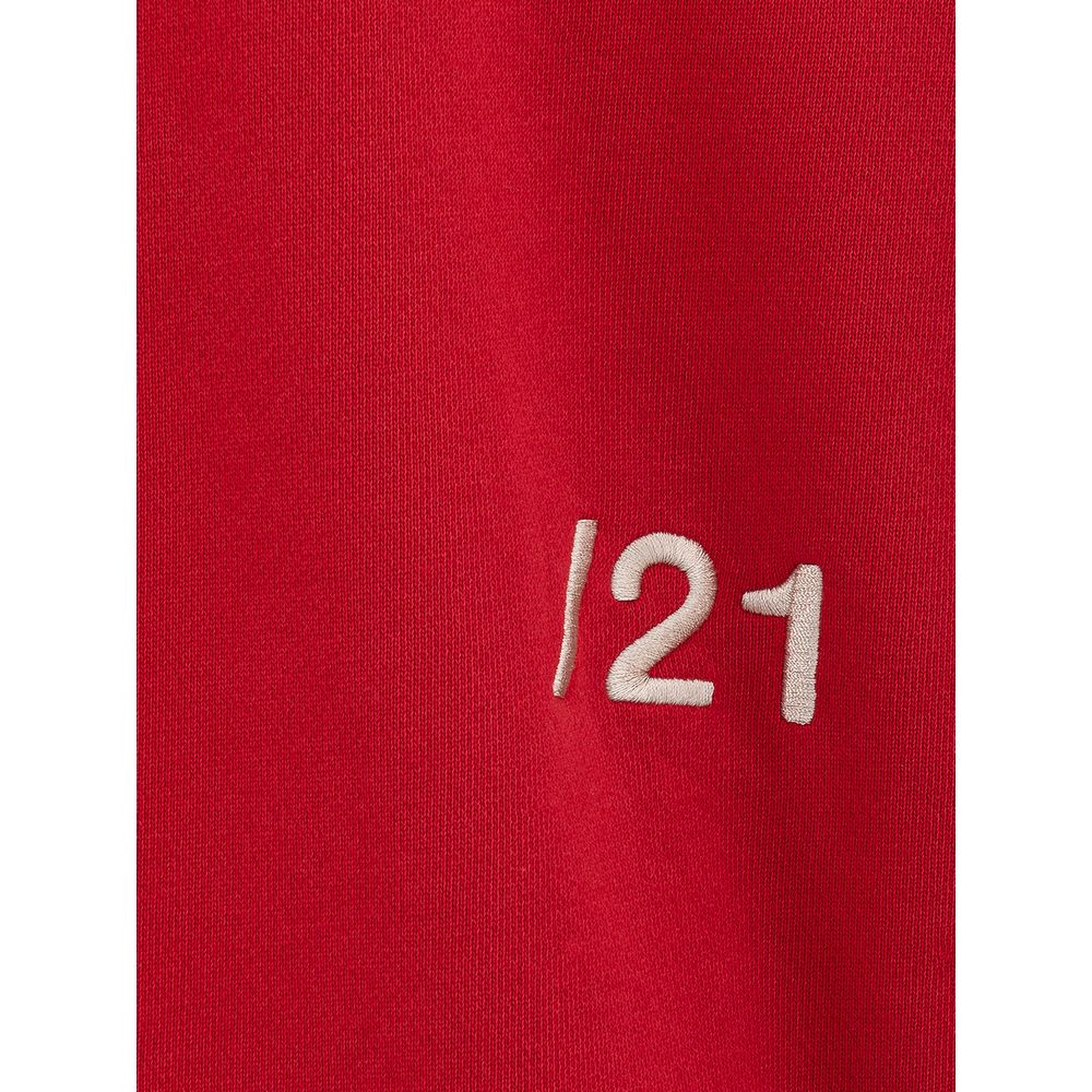 Ambush Logo-Embroidered Cotton Sweatshirt — Red, view 3