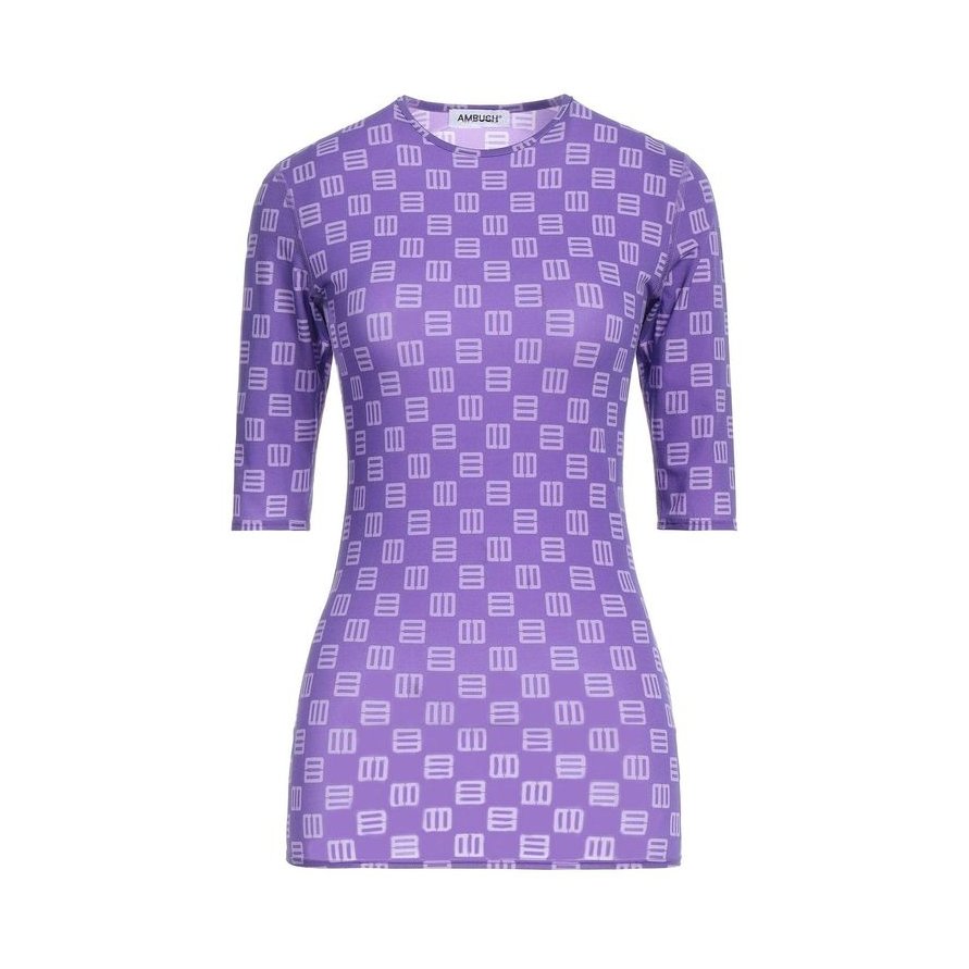 Ambush Logo-Patterned T-Shirt — Purple by Ambush