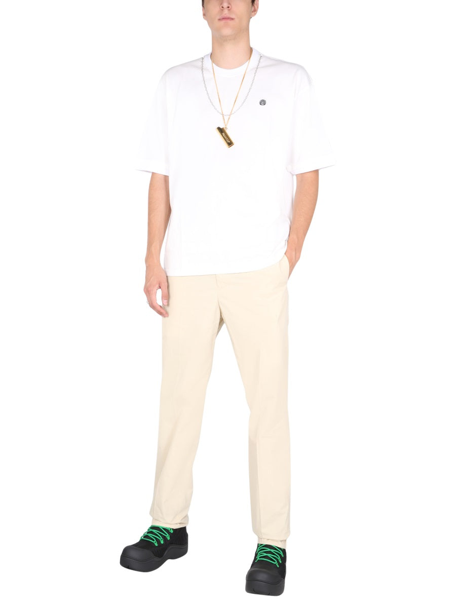 Ambush Embroidered Chain Neck T-Shirt — White, view 3
