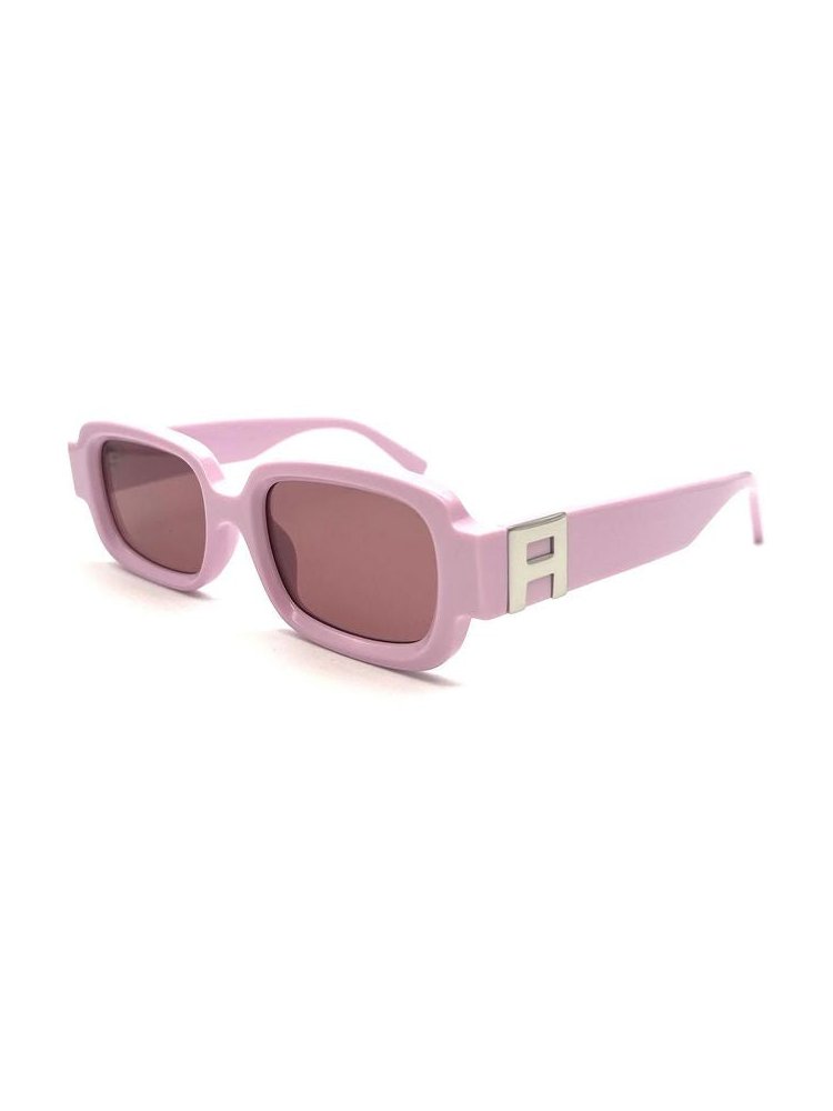 Ambush THIA Acetate Rectangle Sunglasses — Pink, view 3