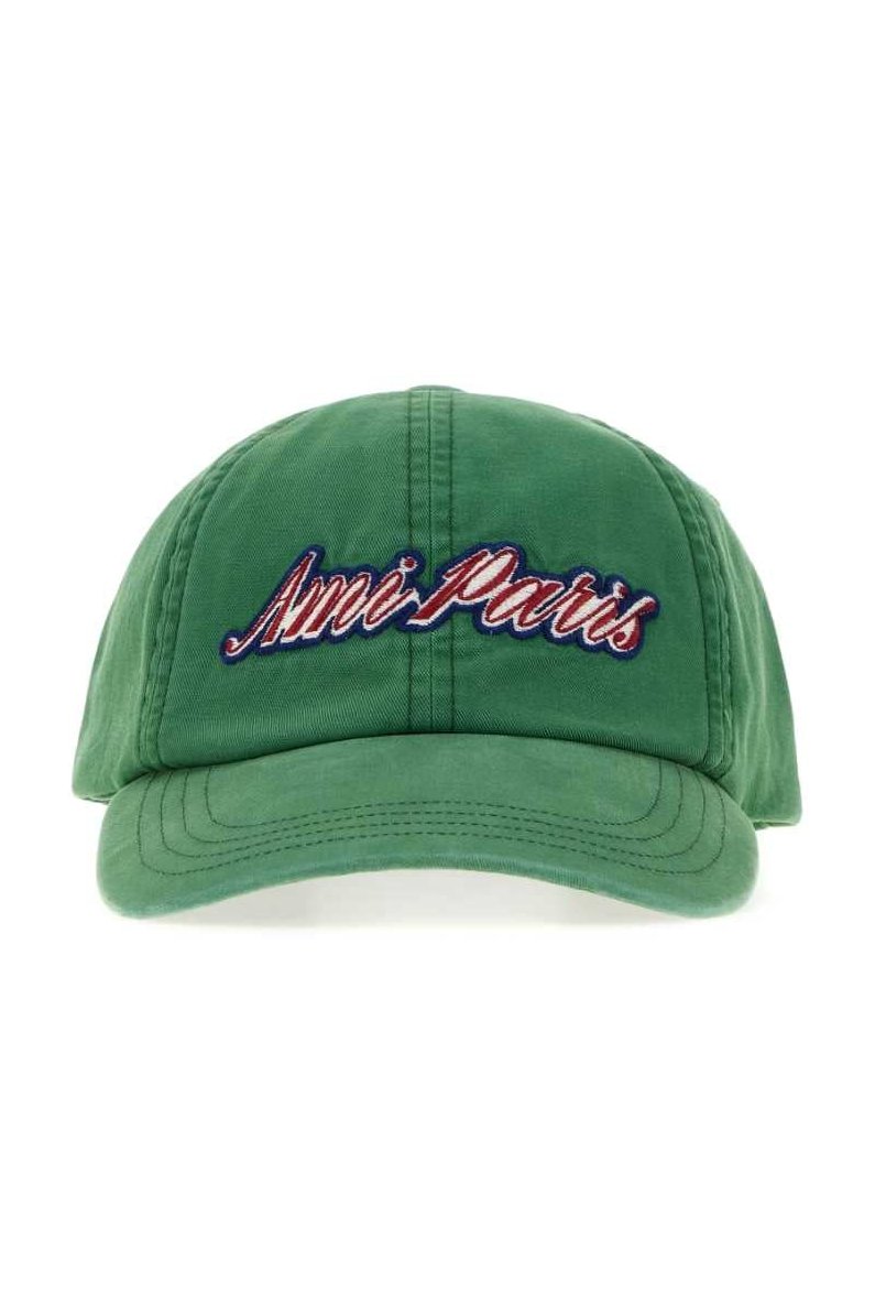 AMI Paris AMIPARISEMBROIDERYCAP Baseball Cap — Green by AMI Paris