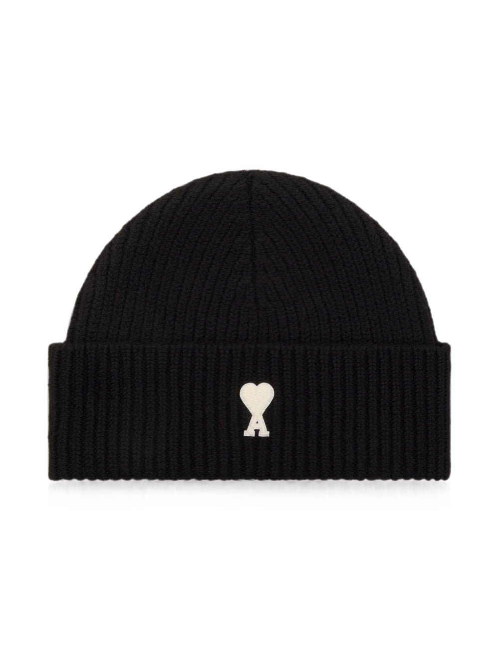 Ami Paris Beanie — Black by AMI Paris