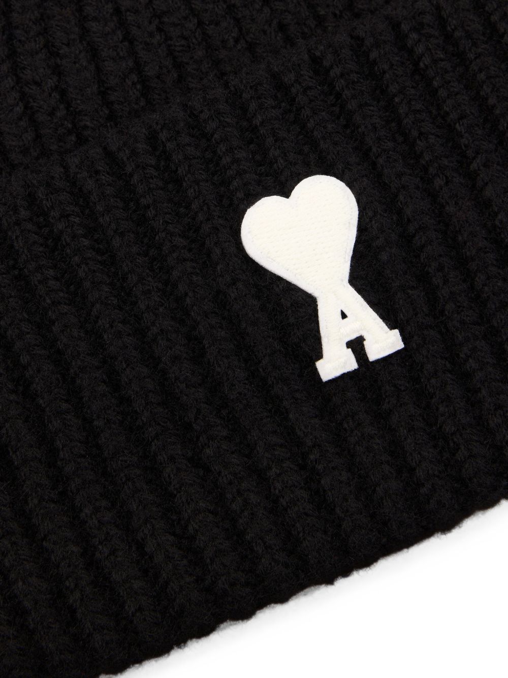 Ami Paris Beanie — Black, view 2