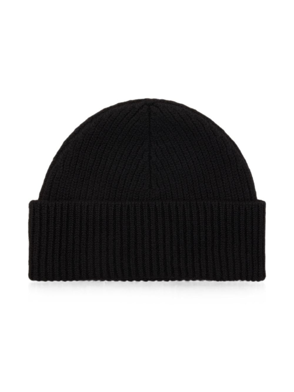 Ami Paris Beanie — Black, view 3