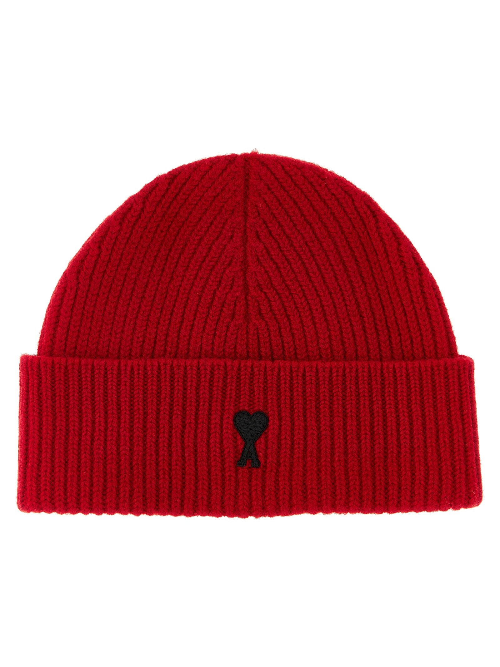 Ami Paris Beanie — Red by AMI Paris