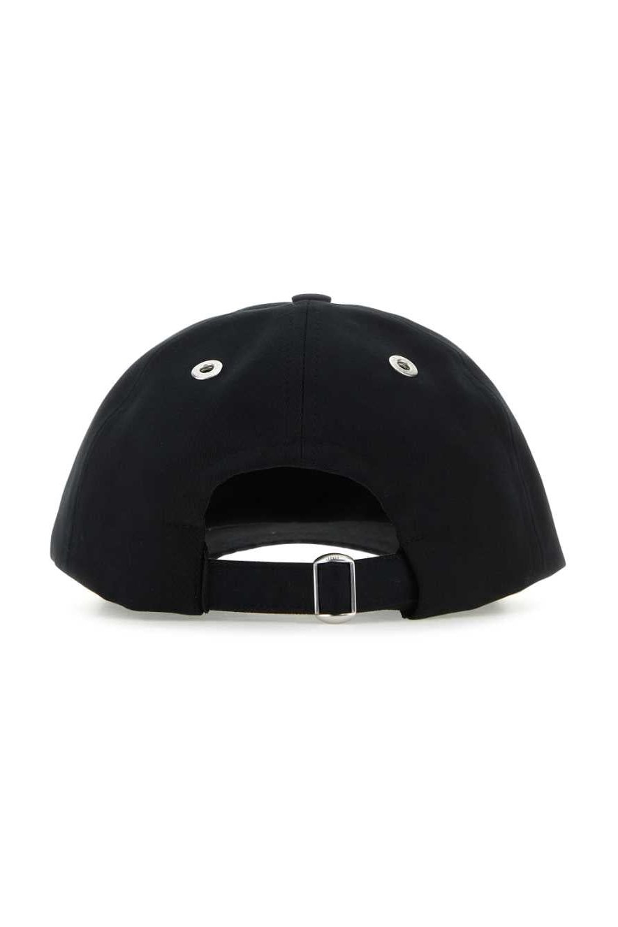 AMI Paris BFUCP006AW0041 Cotton Baseball Cap — Black, view 3