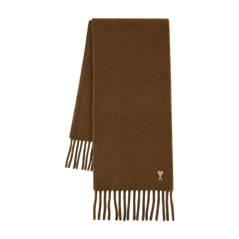 AMI Paris Scarf — Brown, view 2