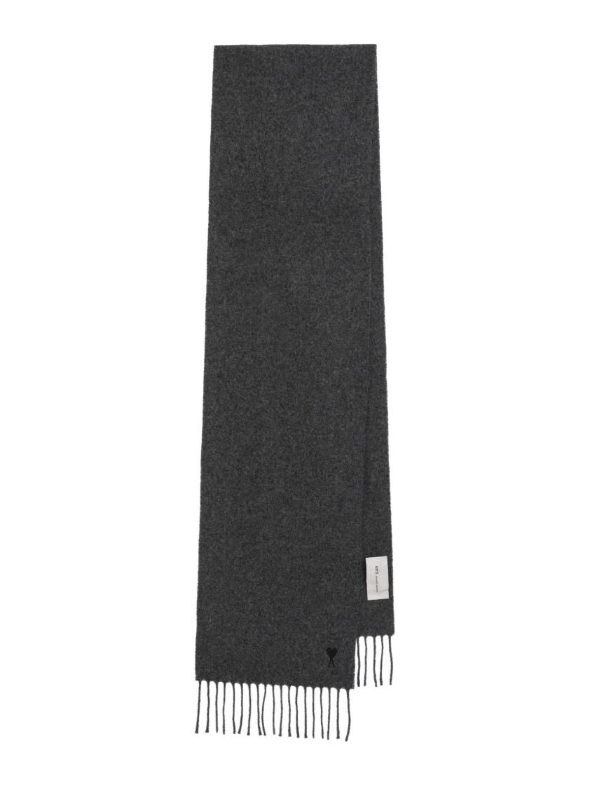 Ami Paris Scarf — Charcoal by AMI Paris