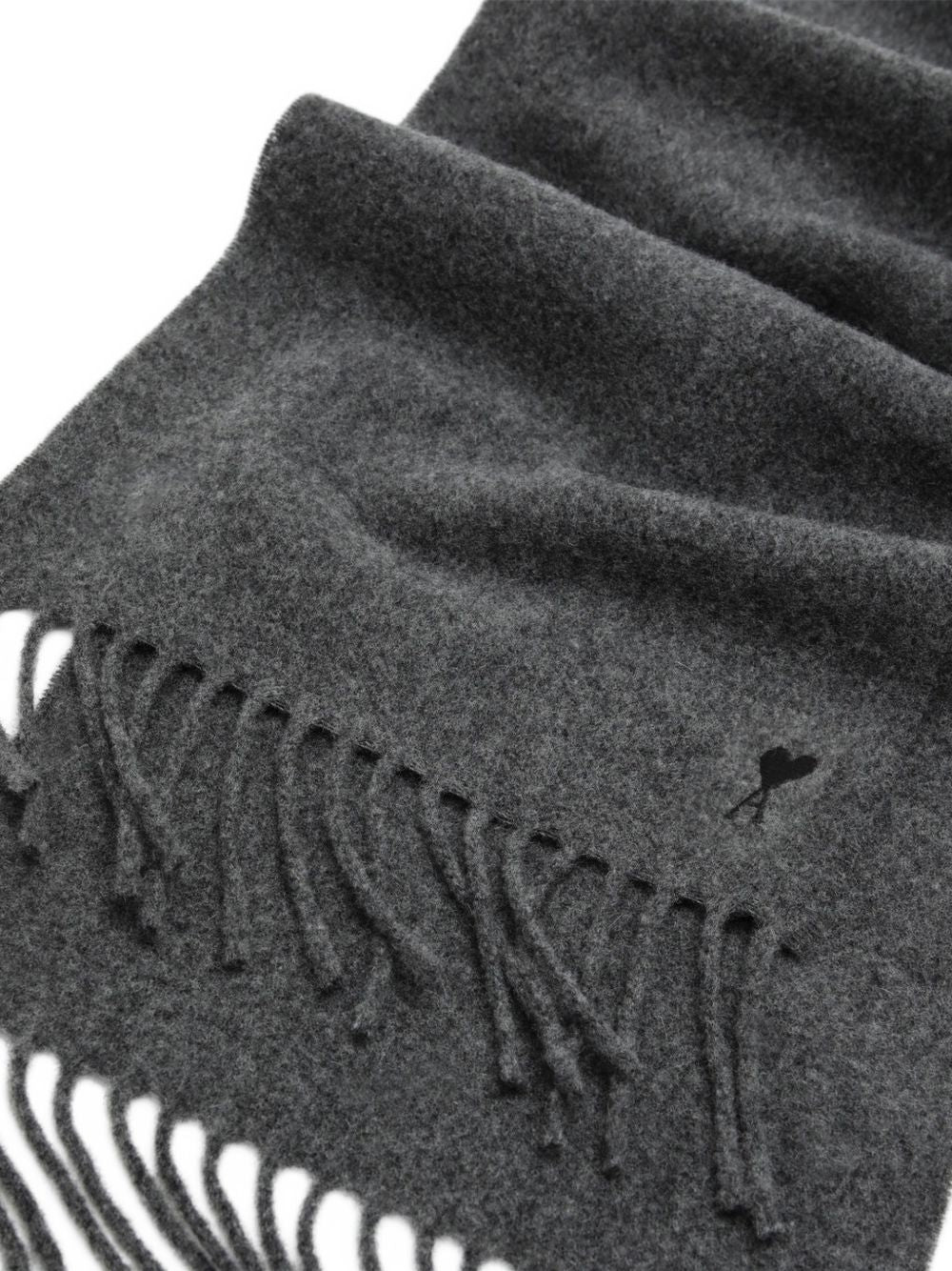 Ami Paris Scarf — Charcoal, view 2