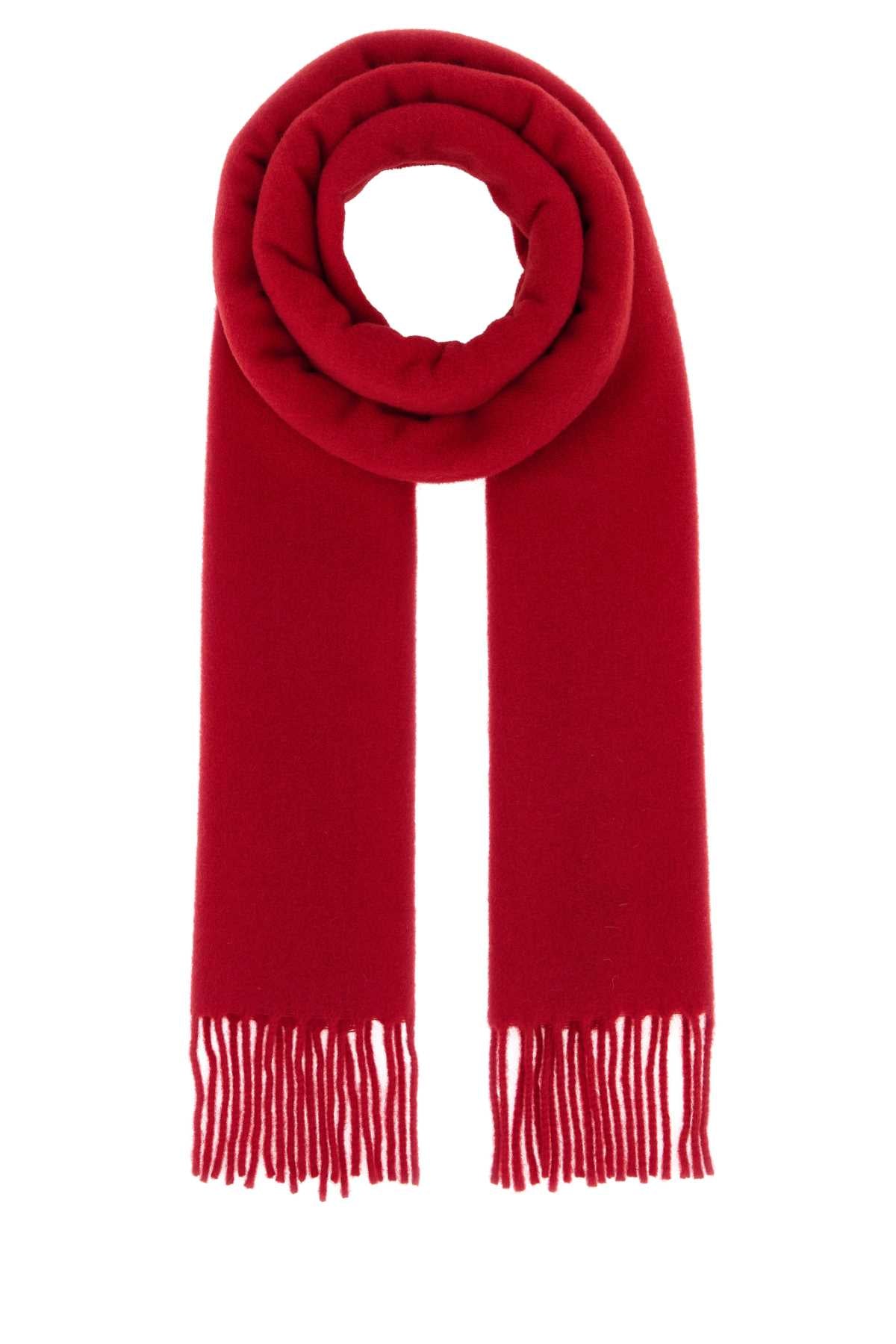 AMI Paris Pure Wool Scarf — Red by AMI Paris