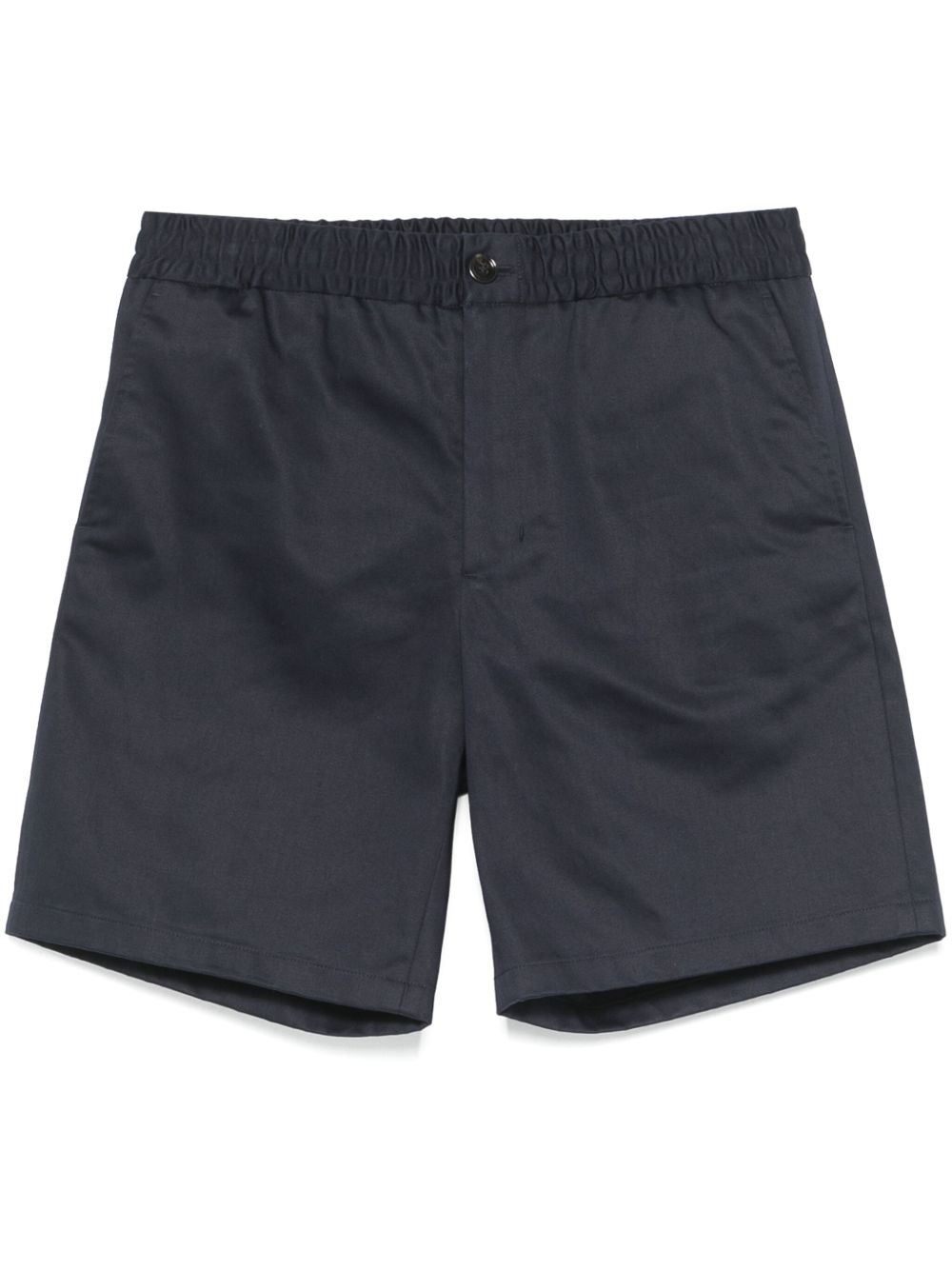 Ami Paris Cotton Shorts — Navy by AMI Paris