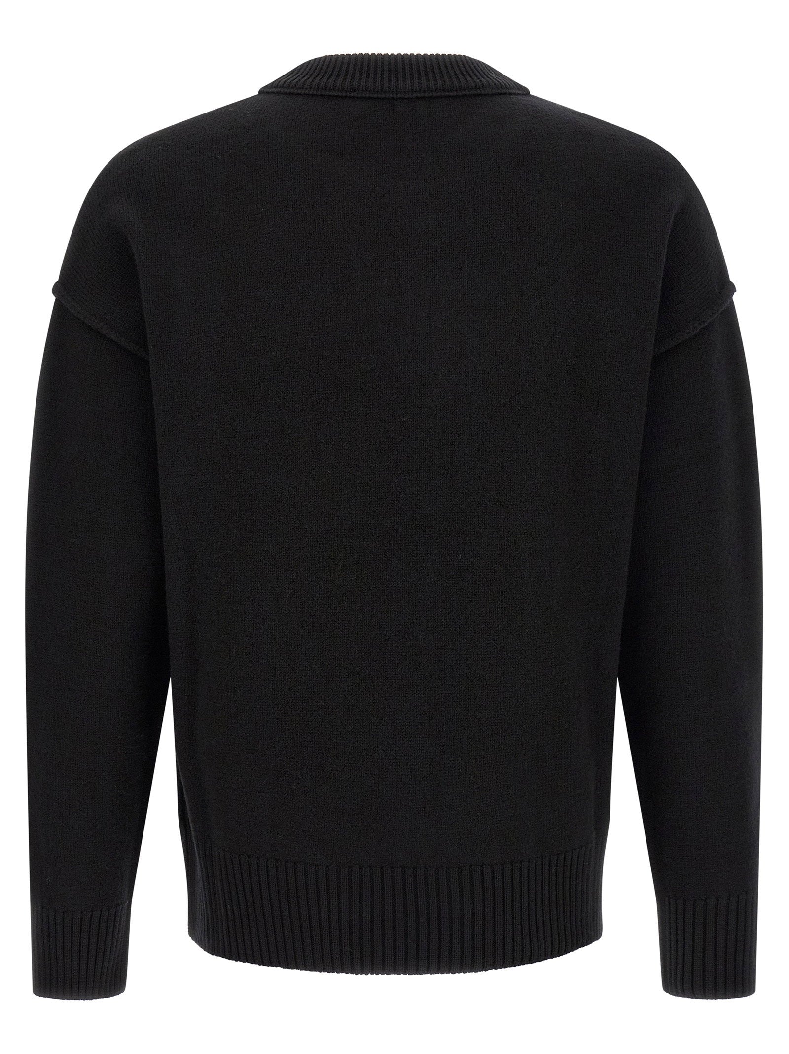 Ami Paris Sweater — Black, view 2