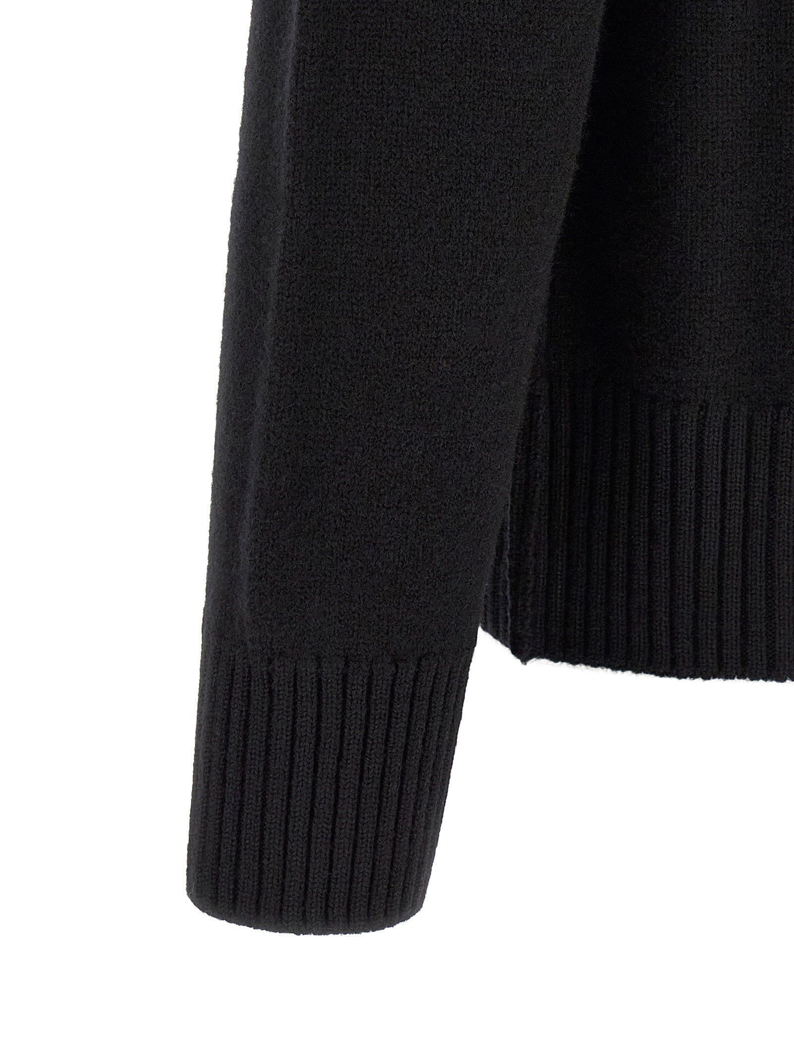 Ami Paris Sweater — Black, view 4