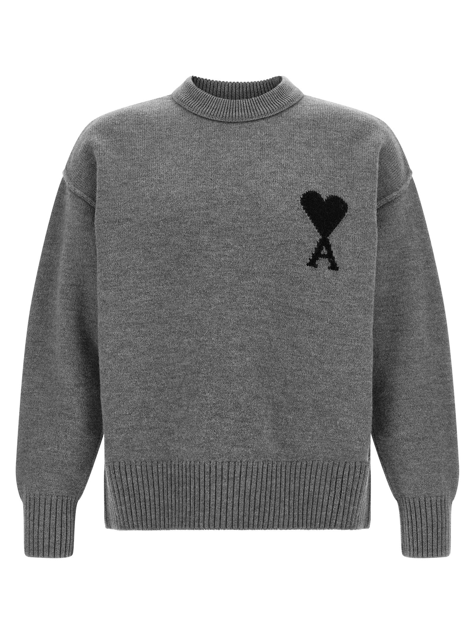 Ami Paris Sweater — Grey by AMI Paris