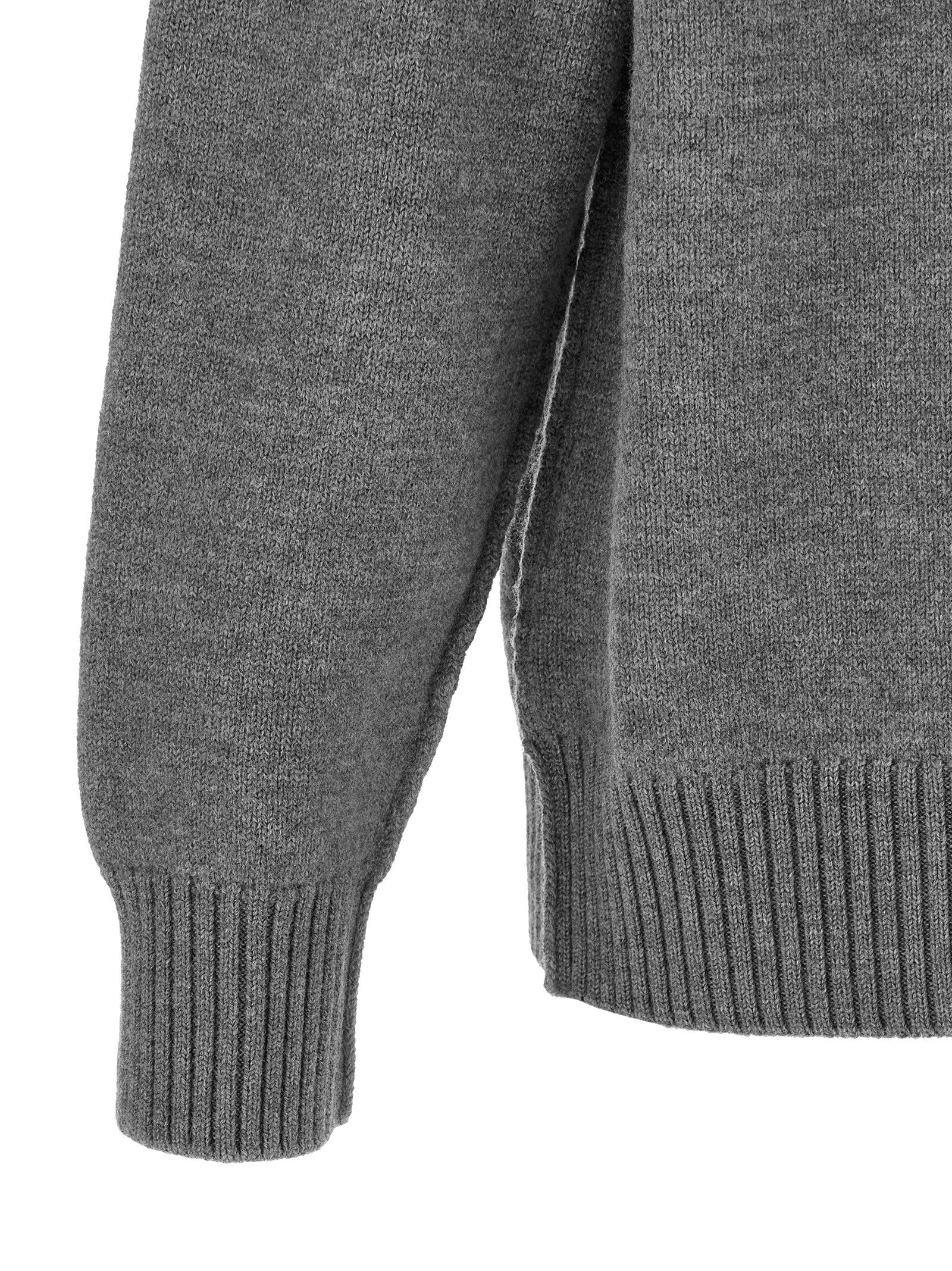 Ami Paris Sweater — Grey, view 4