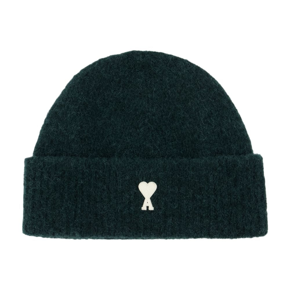 AMI Paris UBO005.KN0135-A279 Beanie — Green by AMI Paris